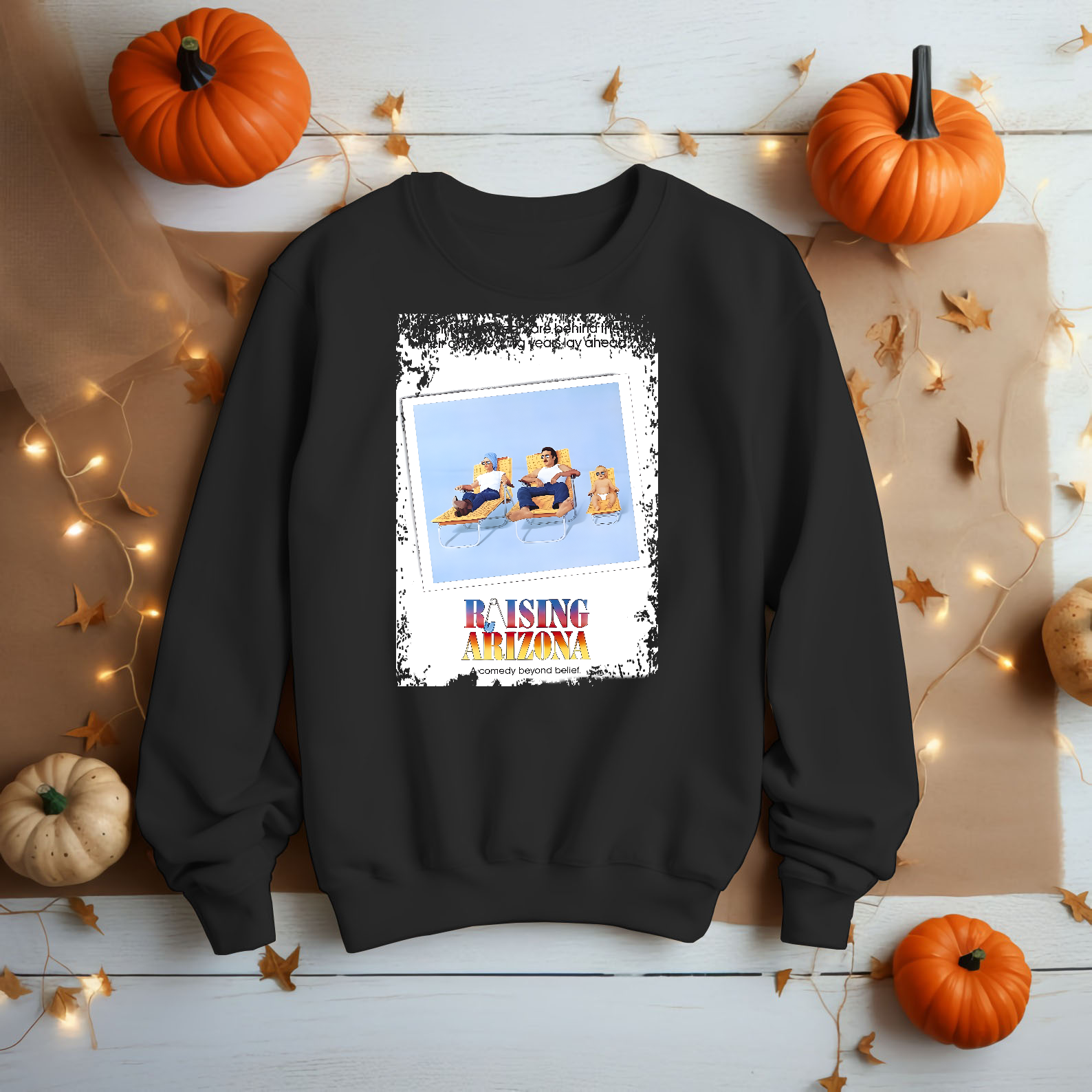 Raising Arizona - Movie Poster Inspired Unisex Black Shirt