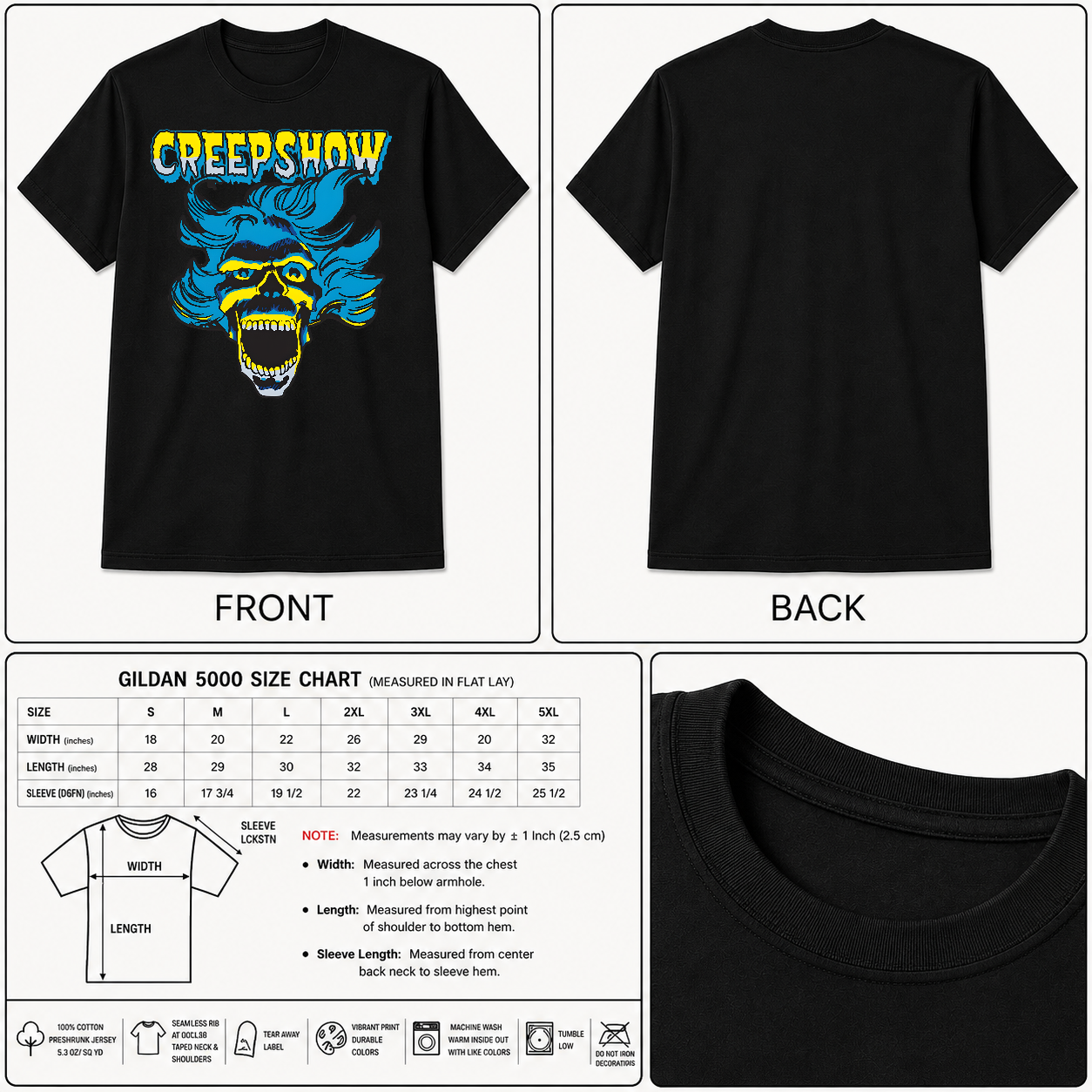 CreepShow Horror Movie T-Shirt Black S-3XL-TH81999