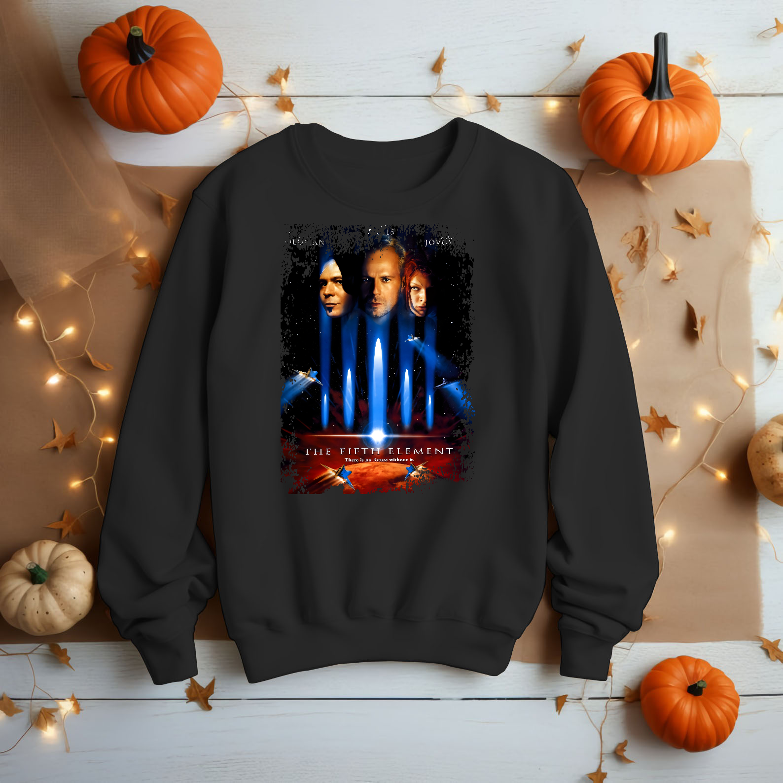 The Fifth Element - Movie Poster Inspired Unisex Black Shirt