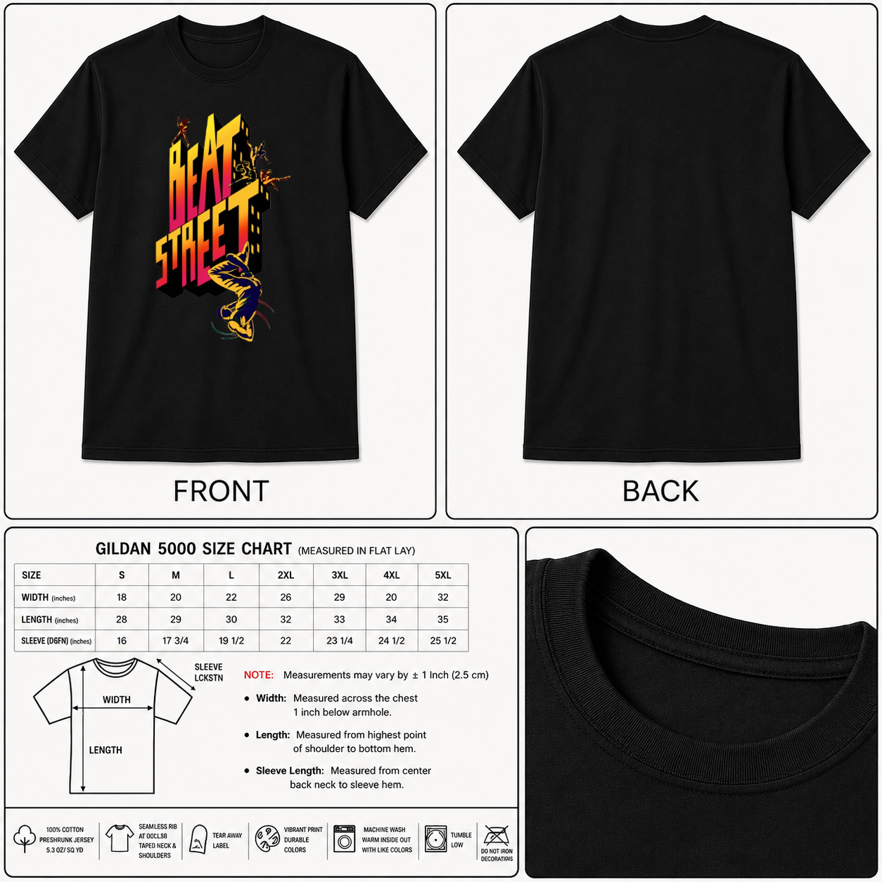 Beat Street Shirt Unisex & Kids Break Dance 80's Hip Hop Rap B Boys Graffiti