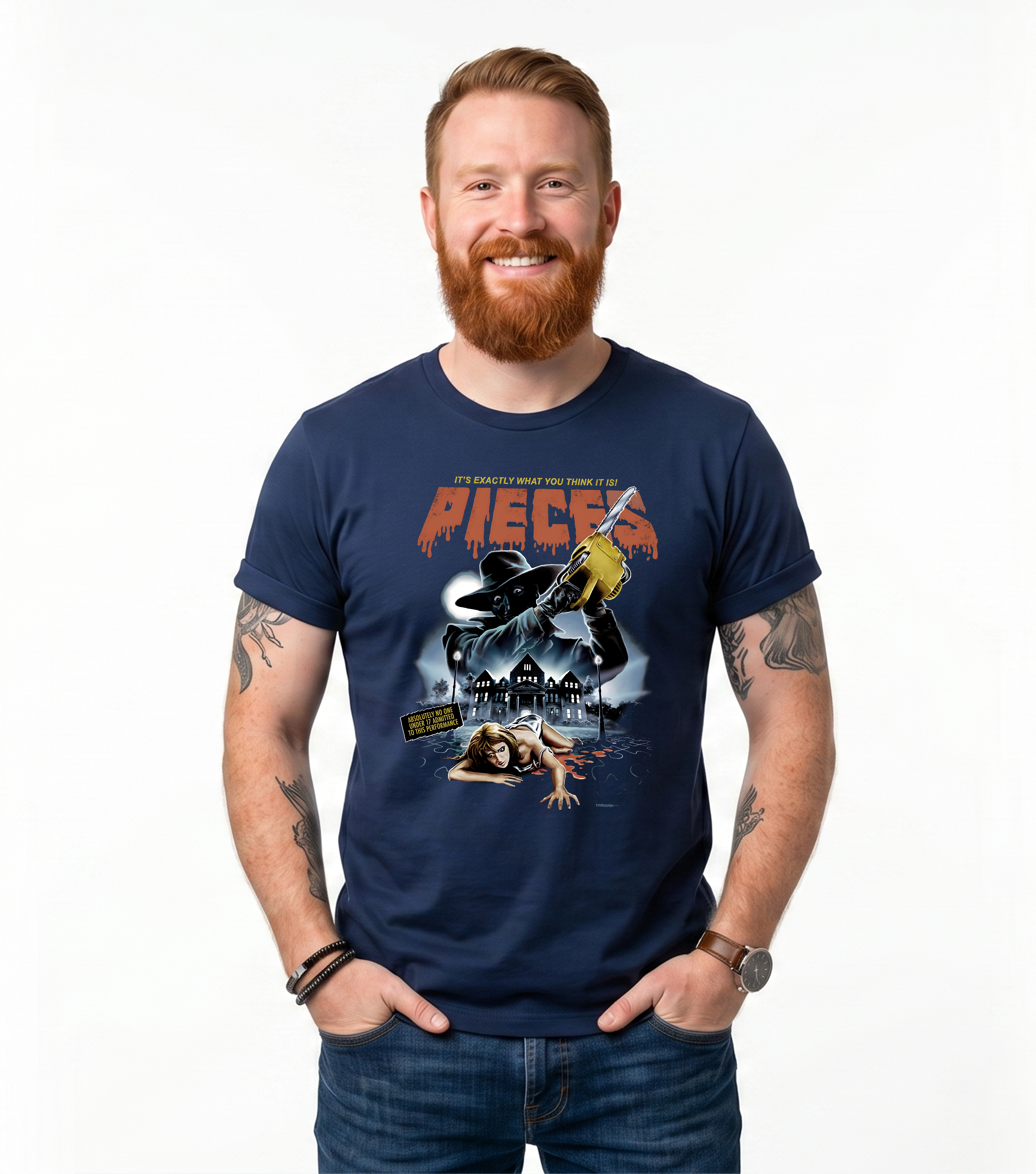 Pieces Horror Movie Shirt Black S-3XL-TH82023
