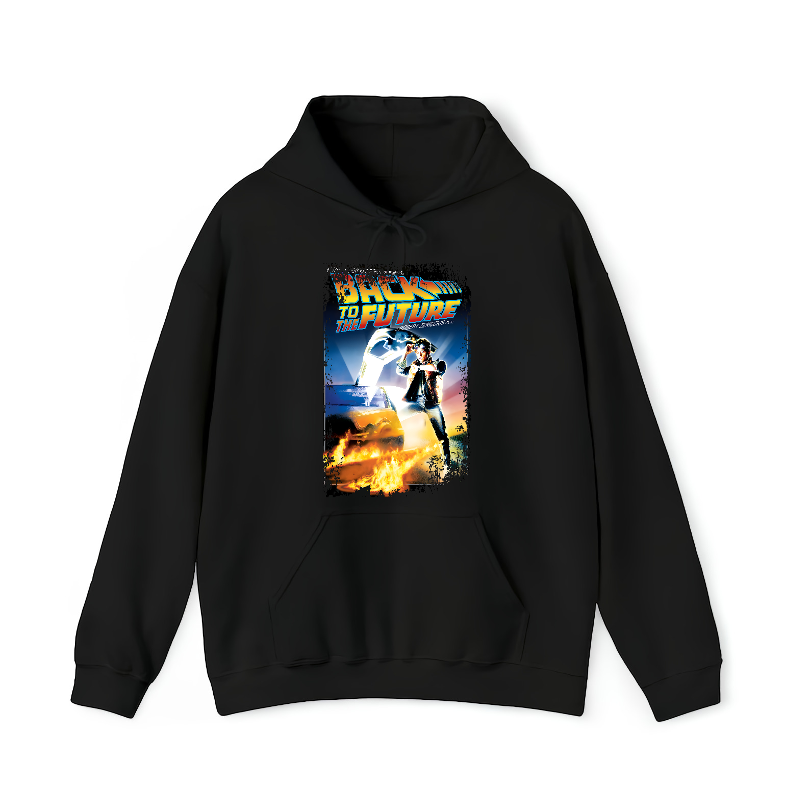 Back to the Future - Movie Poster Inspired Unisex Black Shirt