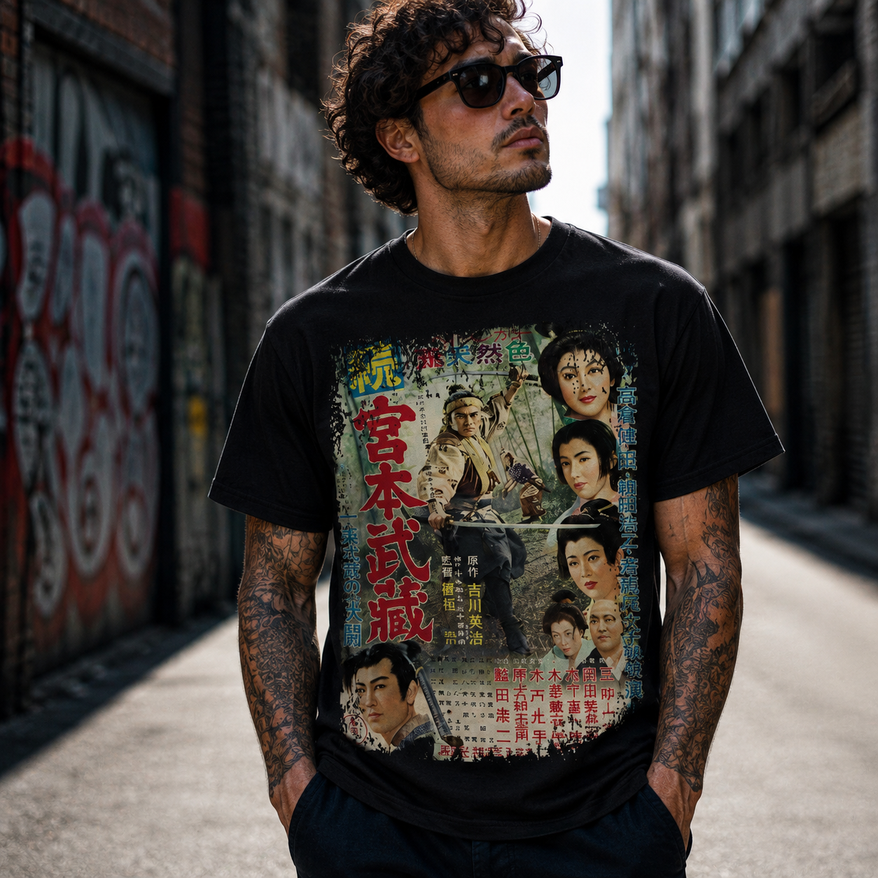 Samurai II - Japanese Movie Poster Inspired Unisex Black Shirt