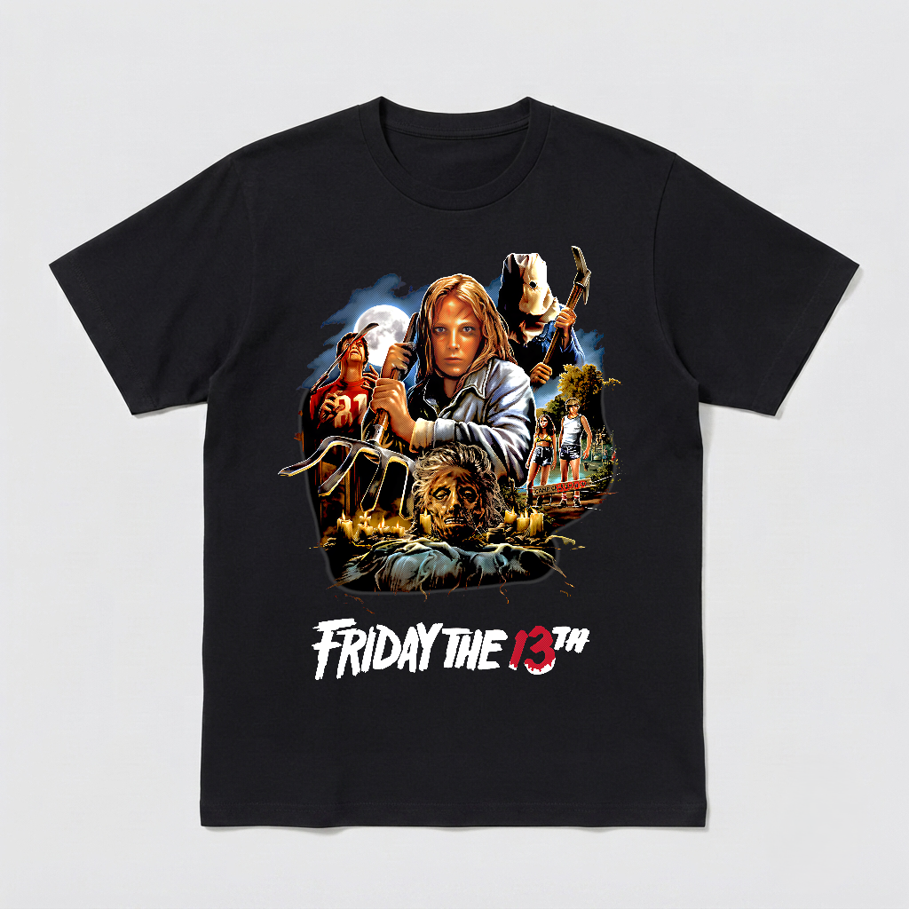 Friday The 13th Movie Horror T-Shirt Black S-3XL-TH82006