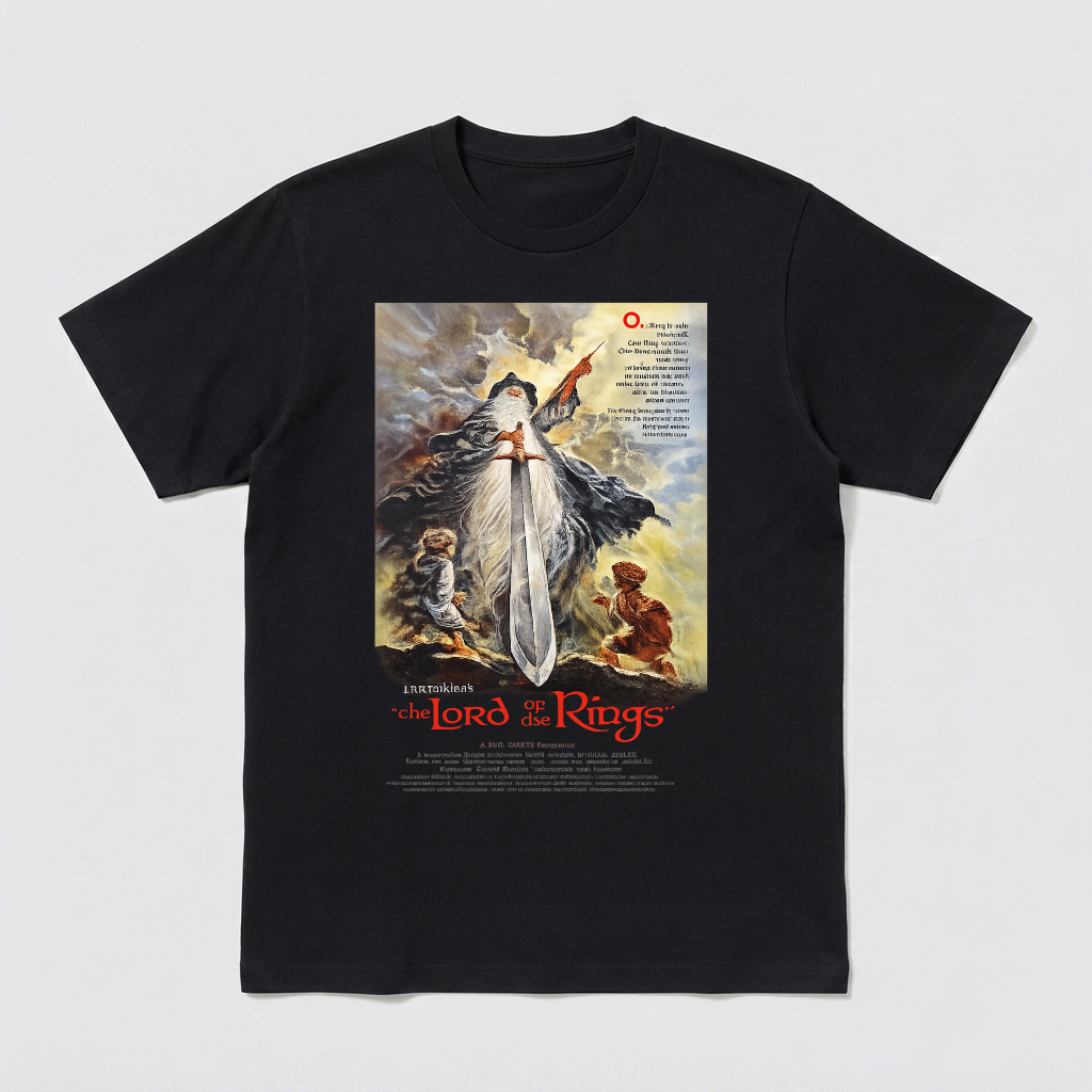 LORD OF THE RINGS 1978 Animated Movie Poster Unisex & Kids Shirt Vintage Retro Tolkien - HQ