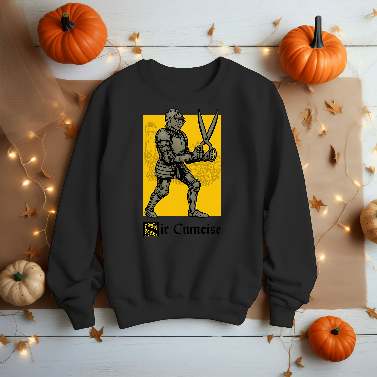 Sir Cumcise Funny Knight Meme Shirt, Edgy Dark Humor T-shirt for Men Women, Offensive Sarcastic T-shirt,Vintage Crusader Top,Gag Gifts Shirt