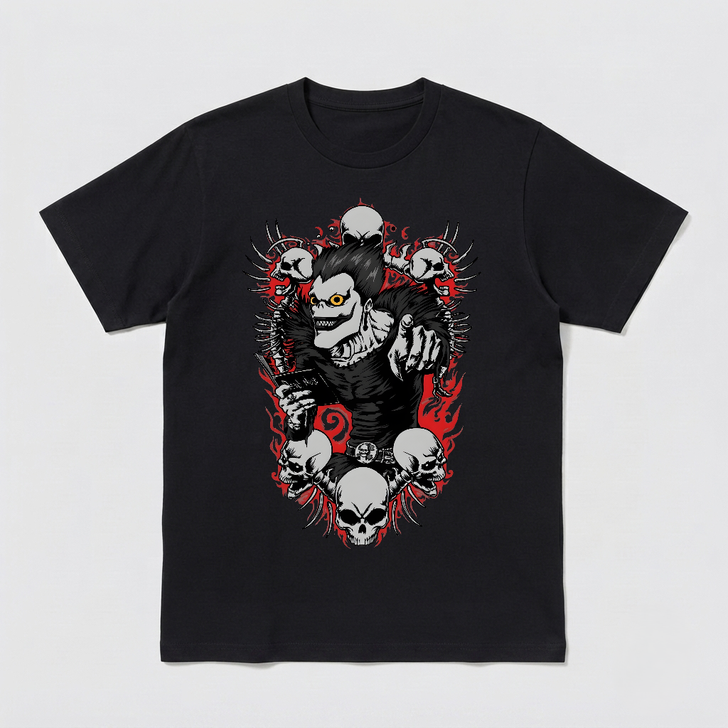 Death Note Shirt Anime Ryuk Light Yagami Graphic Gift Unisex