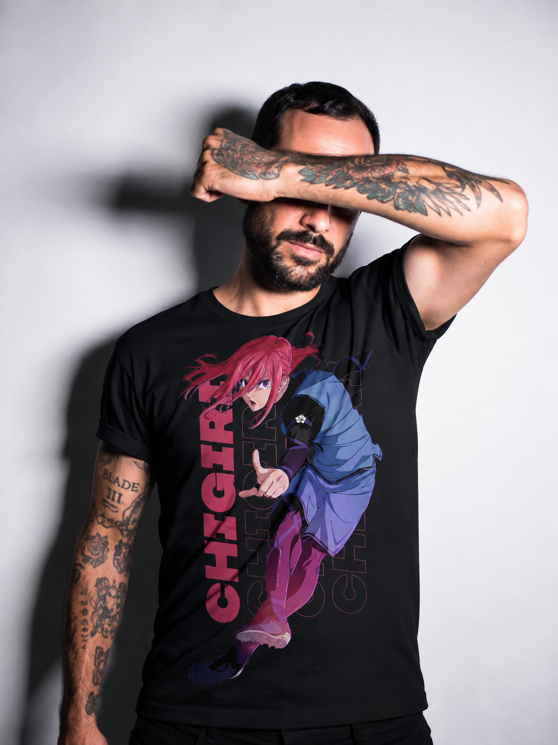 Chigiri Hyouma Blue Lock Shirt Anime Graphic Tee Unisex S-5XL Black Manga