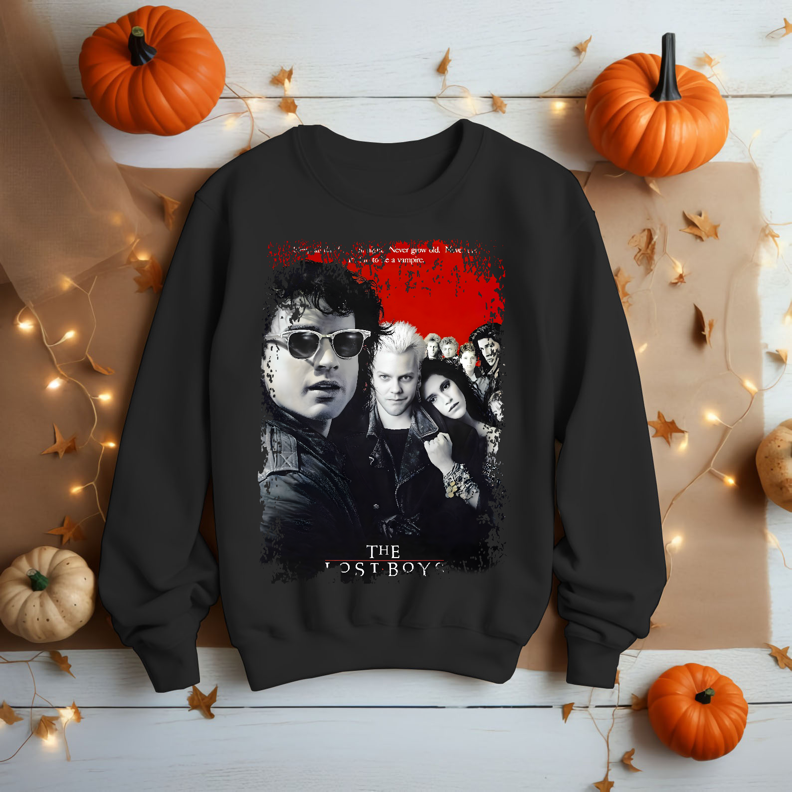 The Lost Boys - Movie Poster Inspired Unisex Black Shirt - HQ