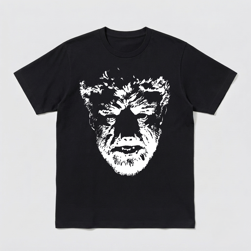 The Wolfman Horror Movie Black T-Shirt S-3XL-TH82001