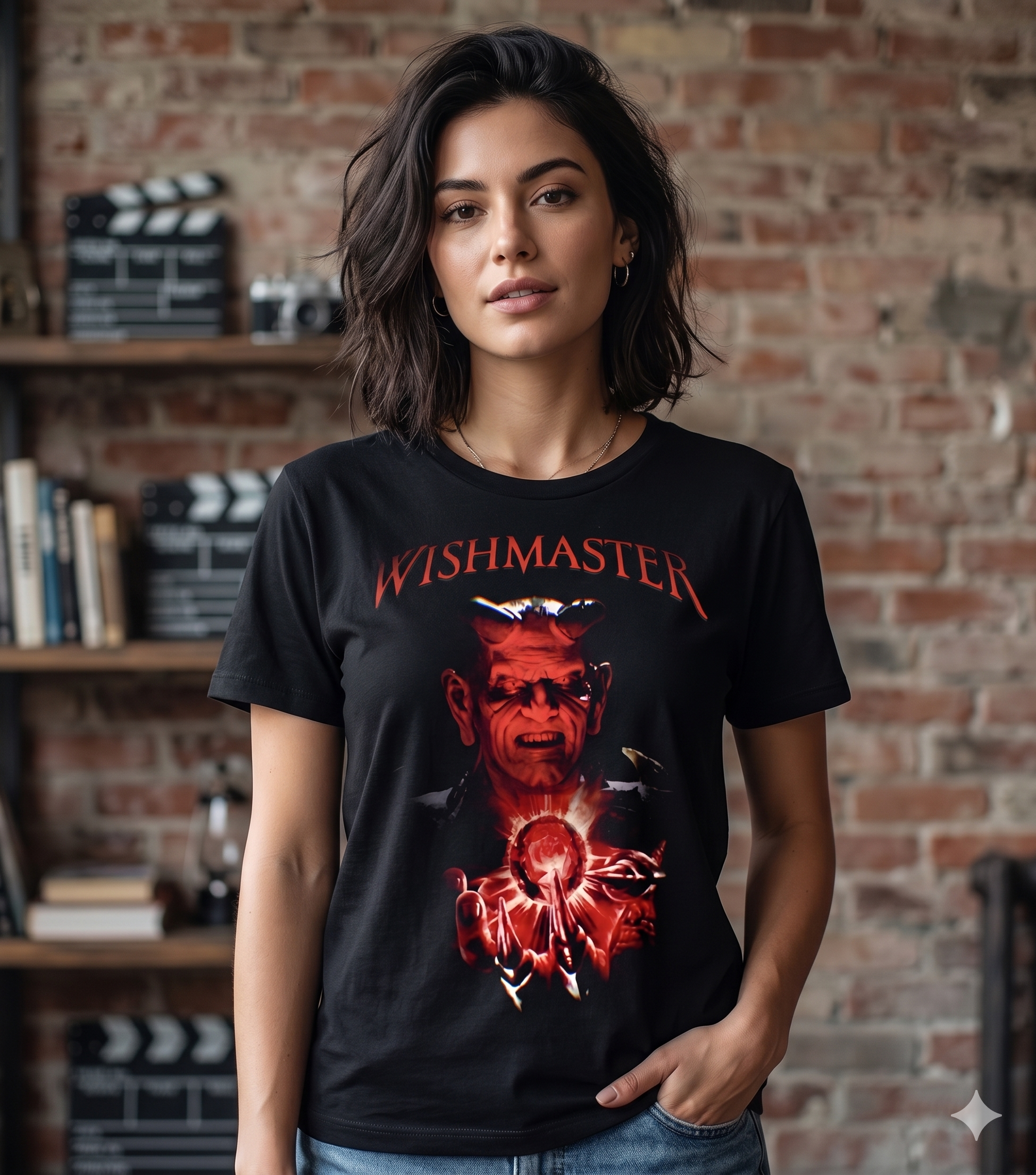 Wish Master T-Shirt, Horror Movie Tee, 90s Cult Classic Shirt, Horror Movie Gift-TH82027