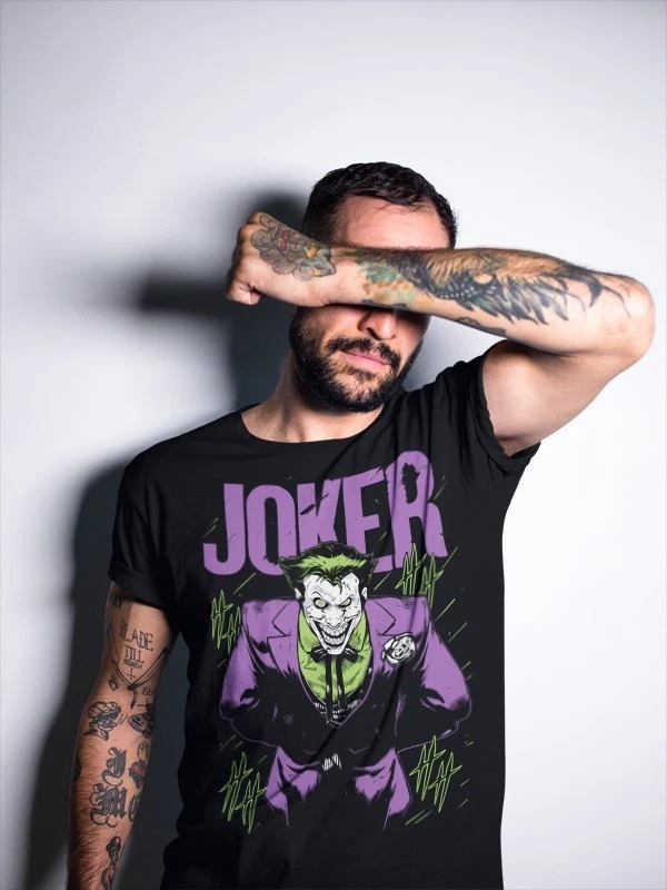 Batman Joker Kanji Cover Shirt, Unisex Tee, DC Comics Gift, Size S-5XL