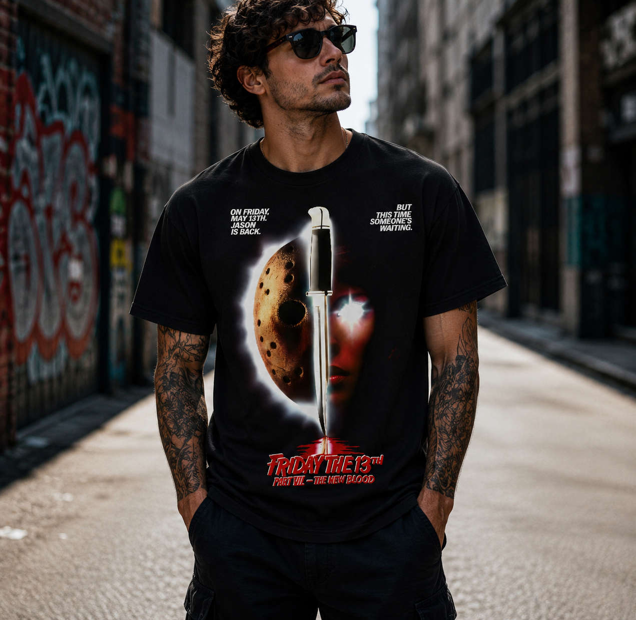 Friday The 13th Part VII The New Blood Horror Movie T-Shirt Black S-3XL-TH82016