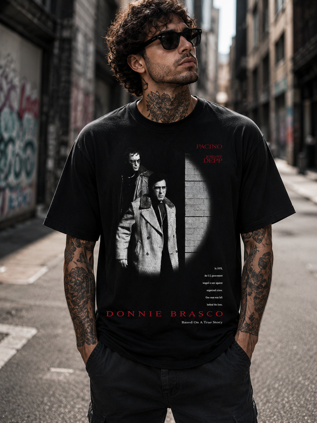 Donnie Brasco - Movie Poster Inspired Unisex Black Shirt