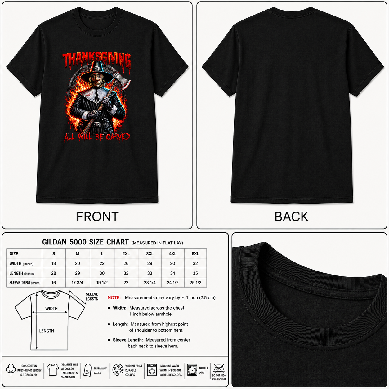 All will be carved Thanksgiving Shirt - John Carver's Night Edition