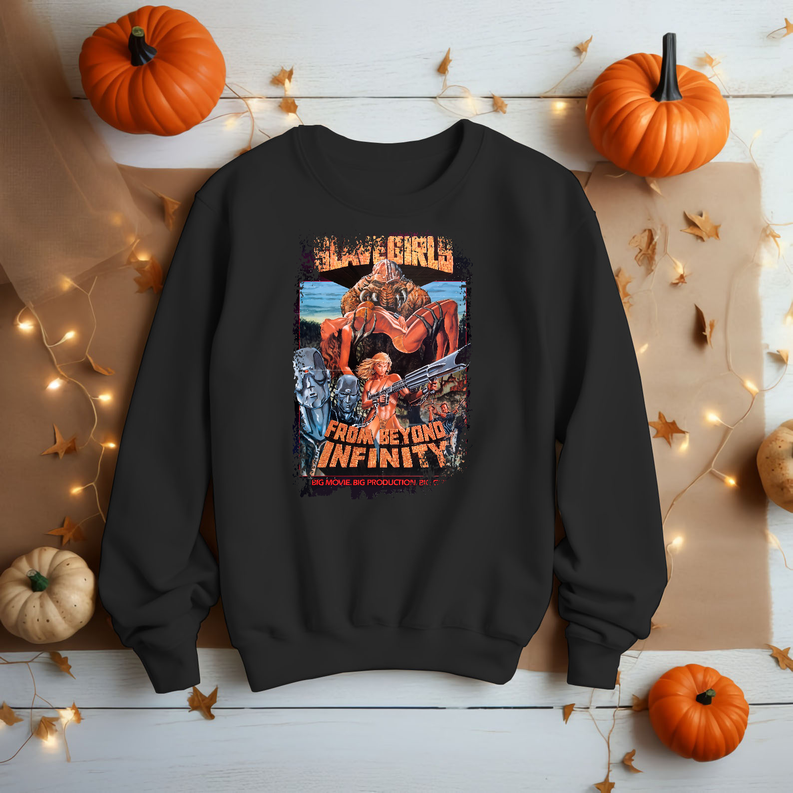 Slave Girls From Beyond Infinity - Movie Poster inspired Unisex Black Shirt
