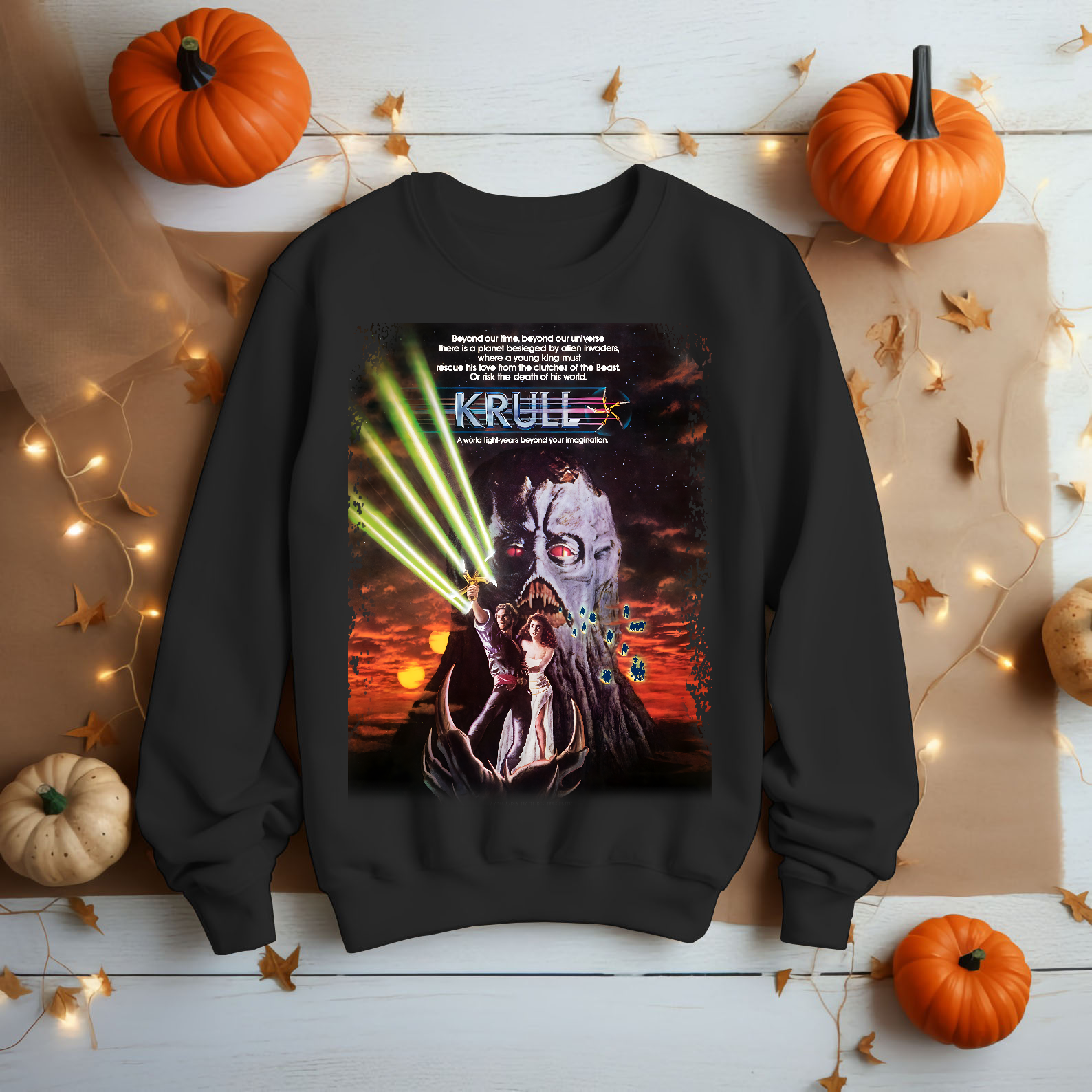 Krull - Movie Poster inspired Unisex Black T-Shirt - HQ