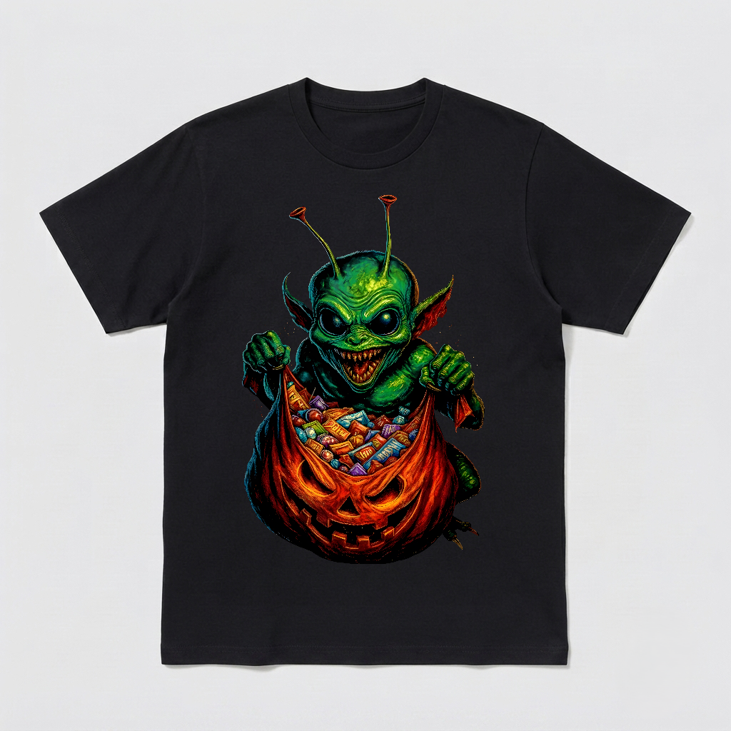 Inspired by Gremlins – Candy Stealing Gremlin Dark Art Unisex Shirt