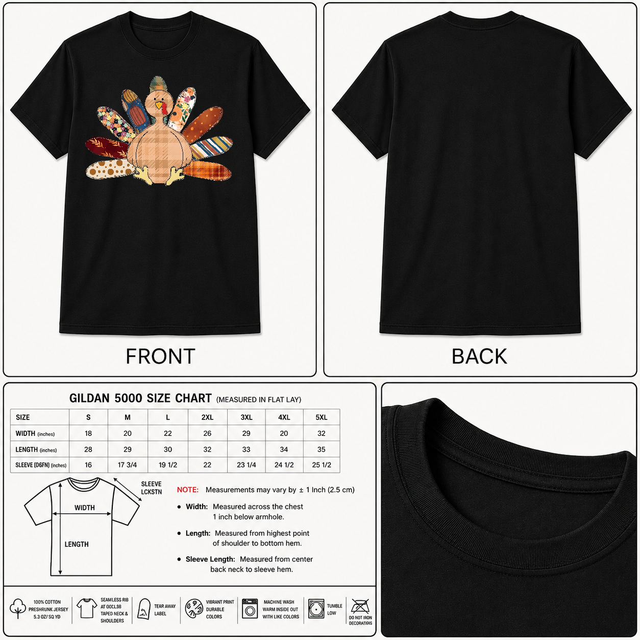 Patchwork Turkey Shirt, Thanksgiving Turkey Shirt, Thanksgiving Shirt, Gift For Thanksgiving, Cute Turkey Shirt