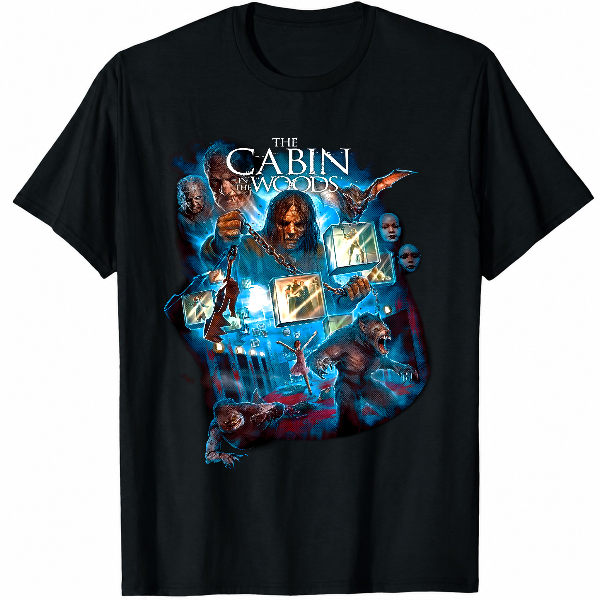The Cabin In The Woods Movie Horror T-Shirt Black S-3Xl-TH82004