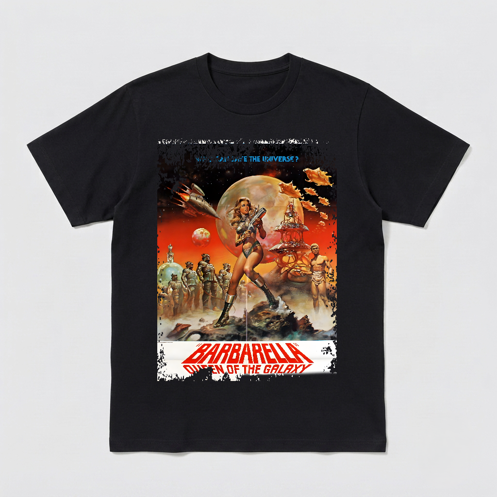 Barbarella - Movie Poster Inspired Unisex Black Shirt