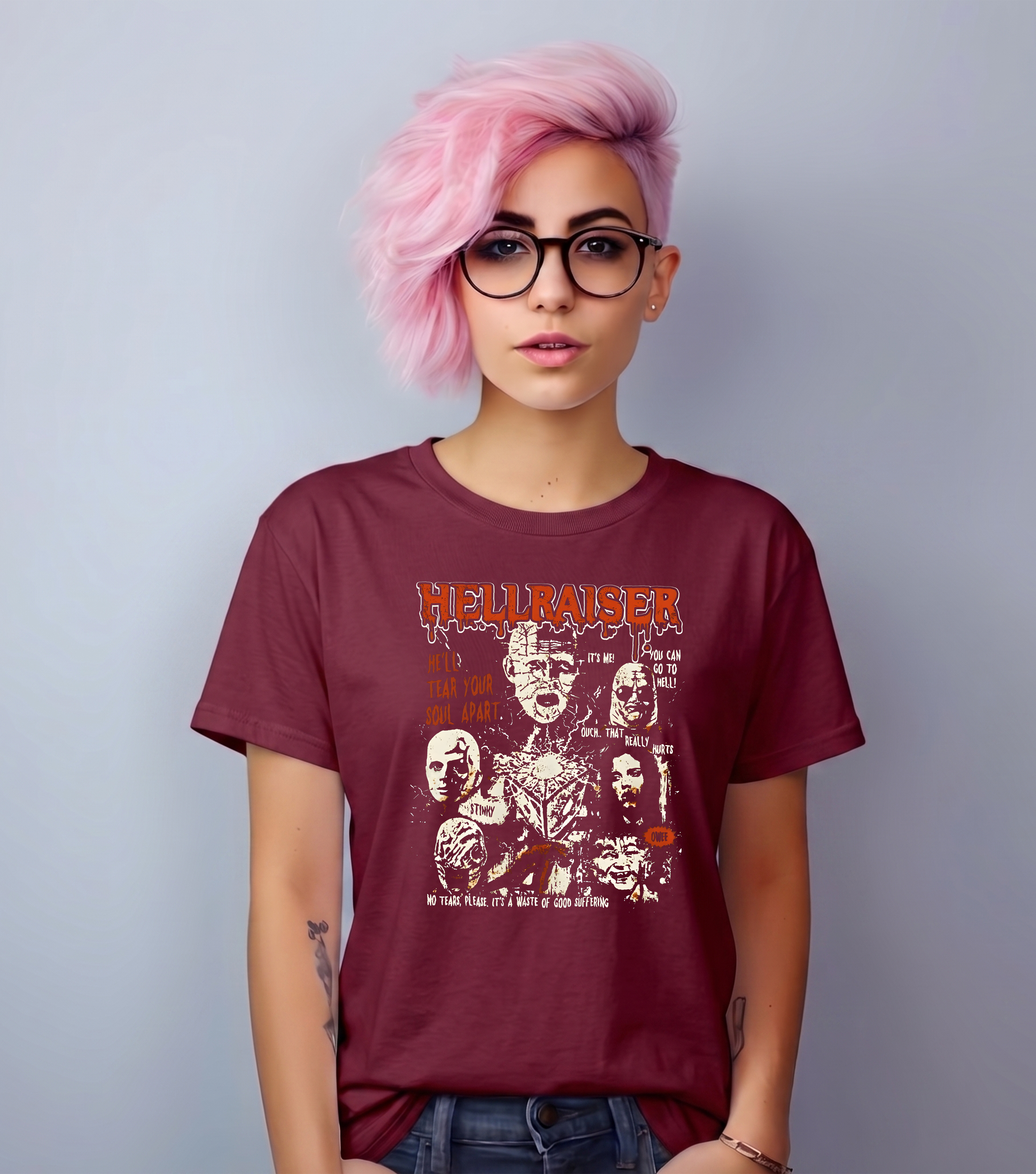 Hellraiser Movie Cenobites Unisex Tee, Horror Film T-Shirt, Cenobites Shirt-TH82028