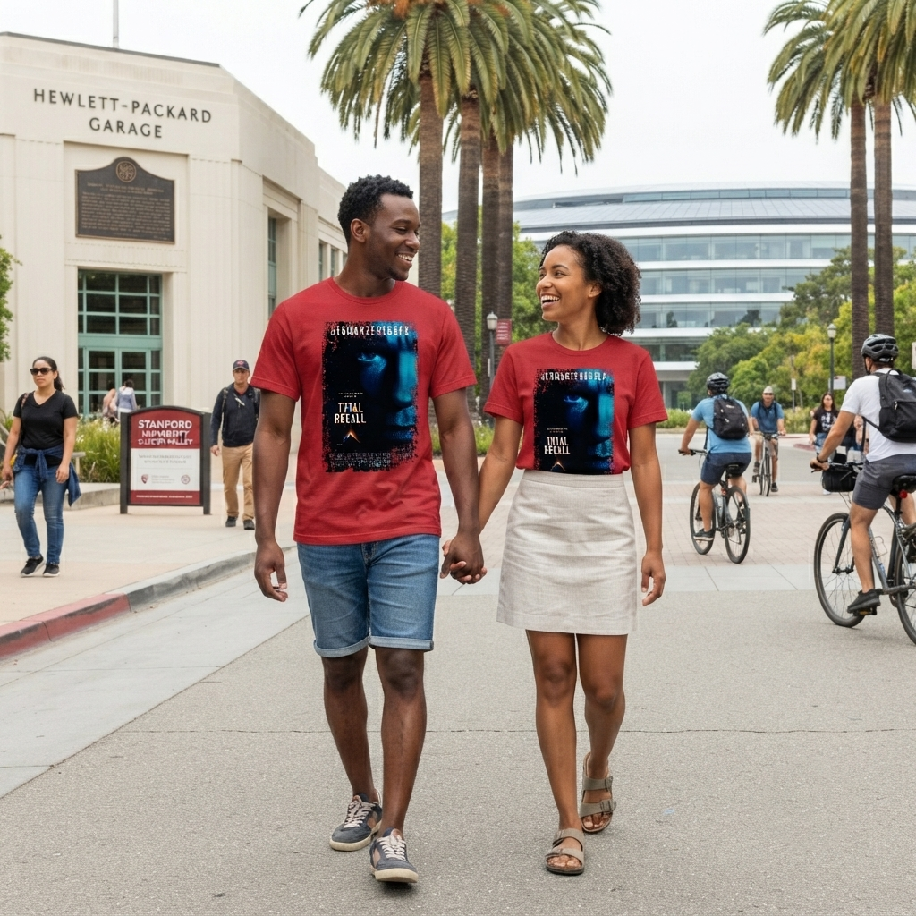 Total Recall - Movie Poster inspired Unisex Black Shirt - HQ