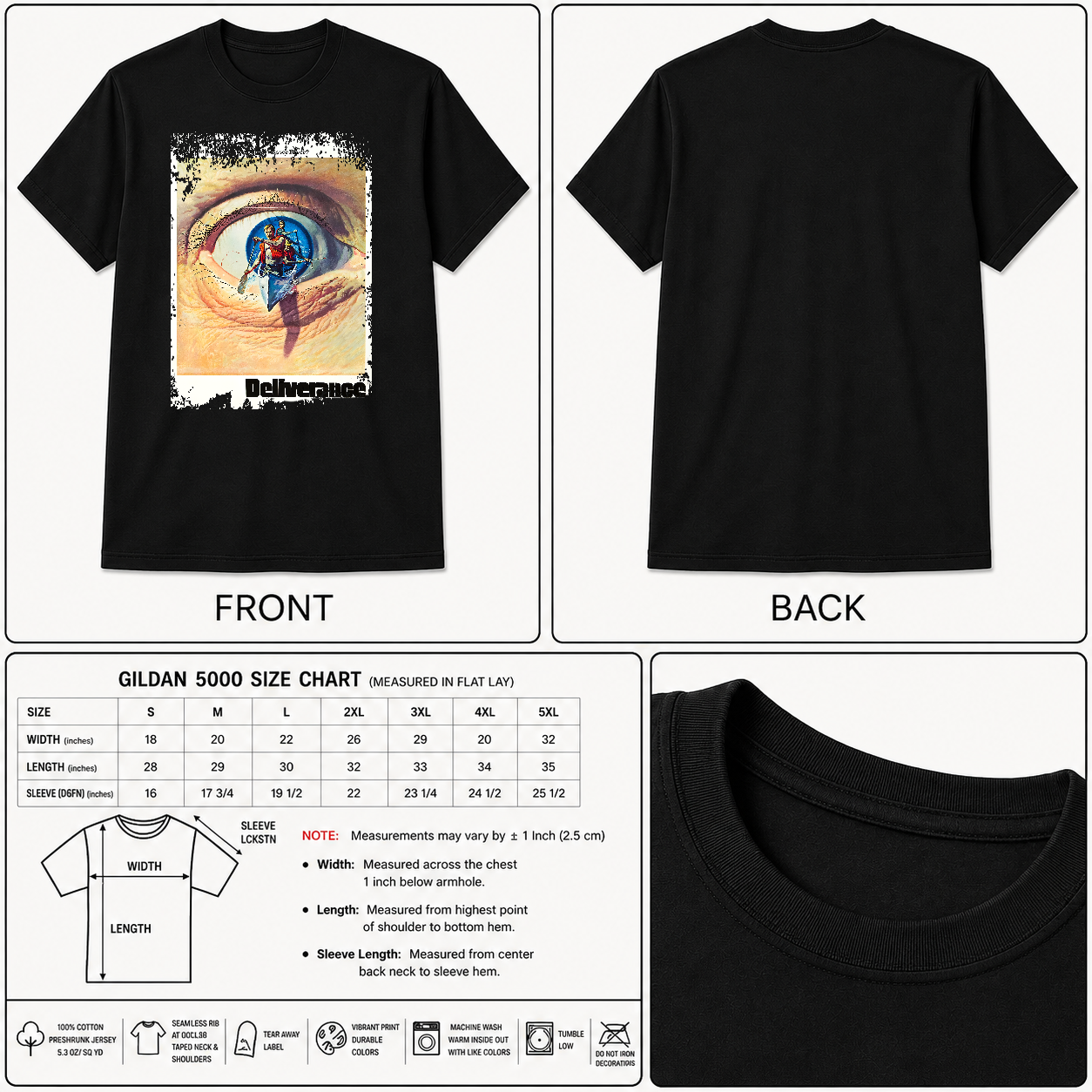 Deliverance - Movie Poster Inspired Unisex Black Shirt