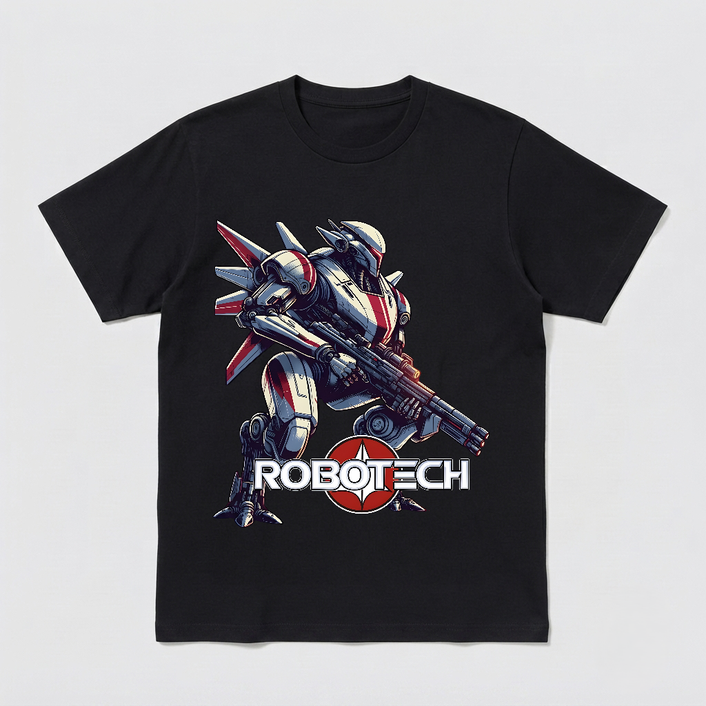 Robotech T Shirt - Valkyrie - 80's Sci Fiction Cartoon Classic Retro Tee - New-TH82088