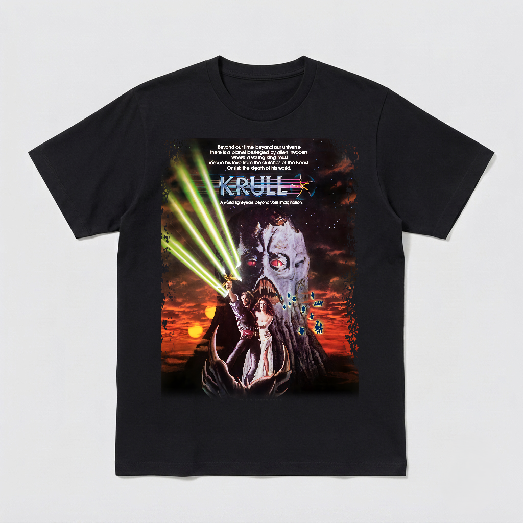 Krull - Movie Poster inspired Unisex Black T-Shirt - HQ