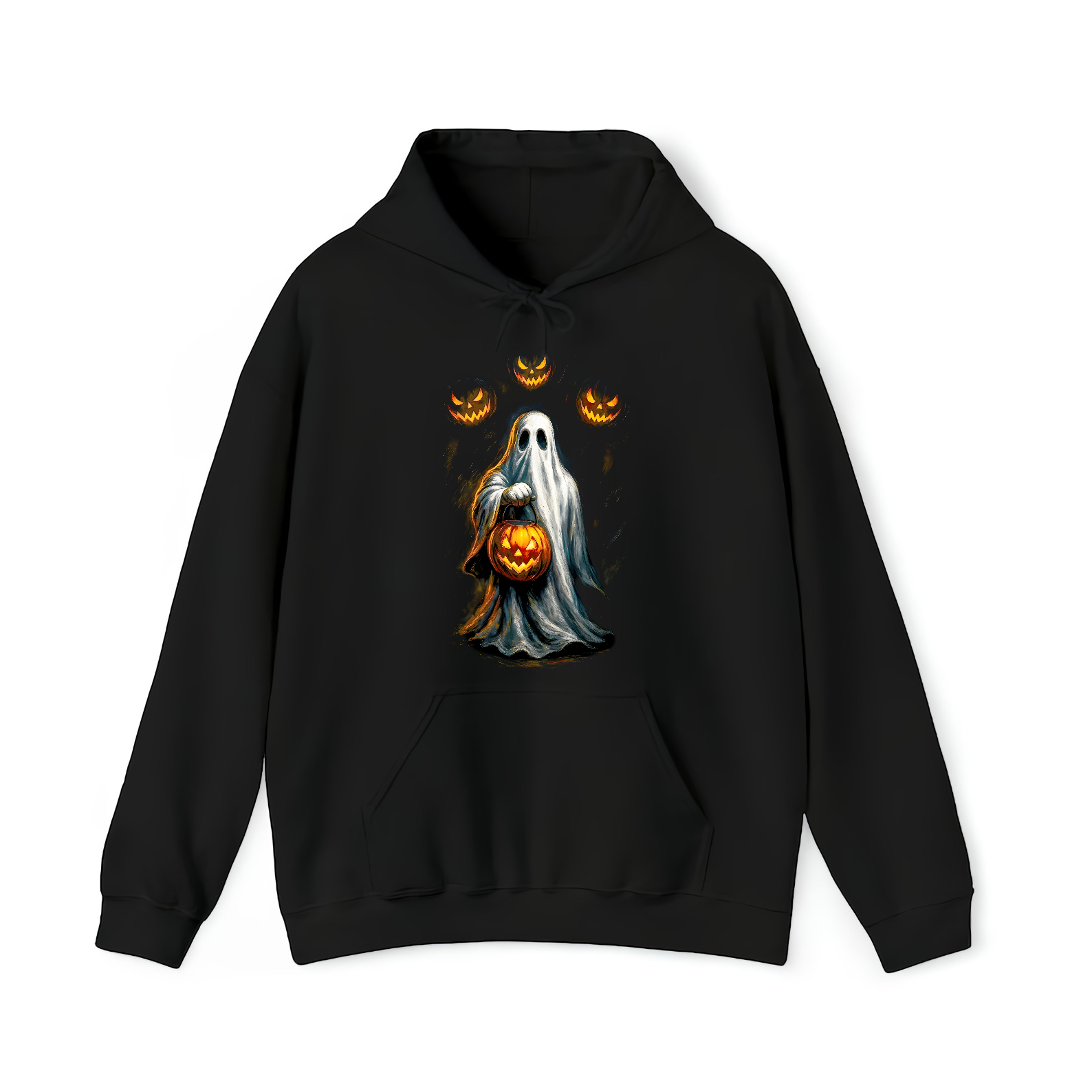 Inspired by Spooky Sheet Ghost Unisex Black Shirt