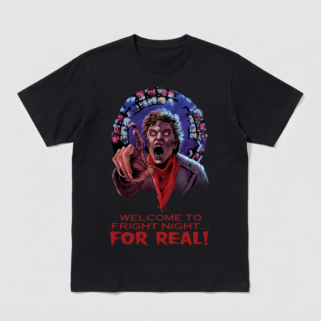 Welcome To Fright Night For Real! Fright Night Horror Movie T-Shirt Black S-3XL-TH82009