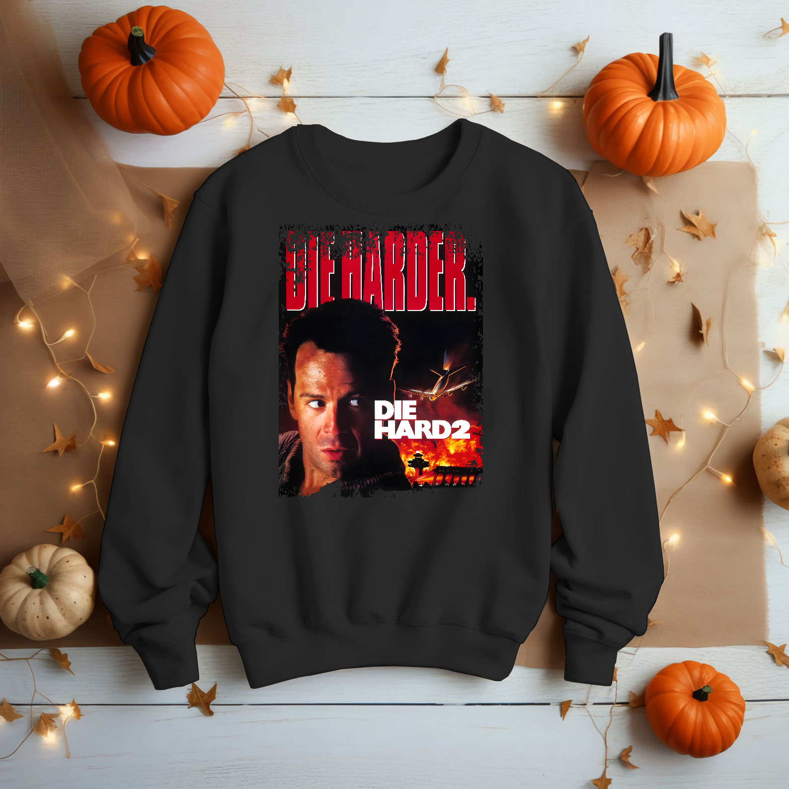 Die Hard 2 - Movie Poster inspired Unisex Black Shirt