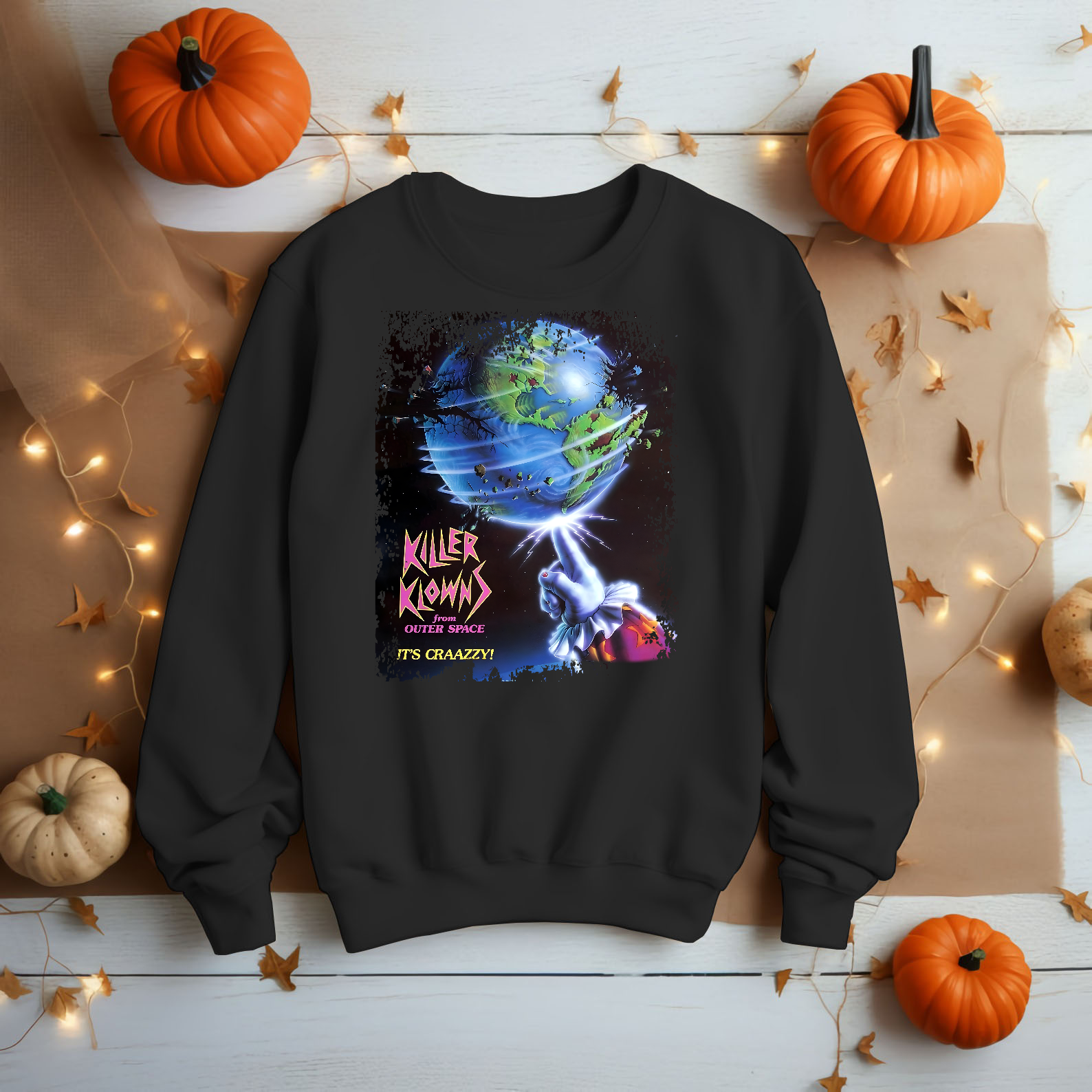 Killer Clowns from Outer Space - Movie Poster Inspired Unisex Black Shirt