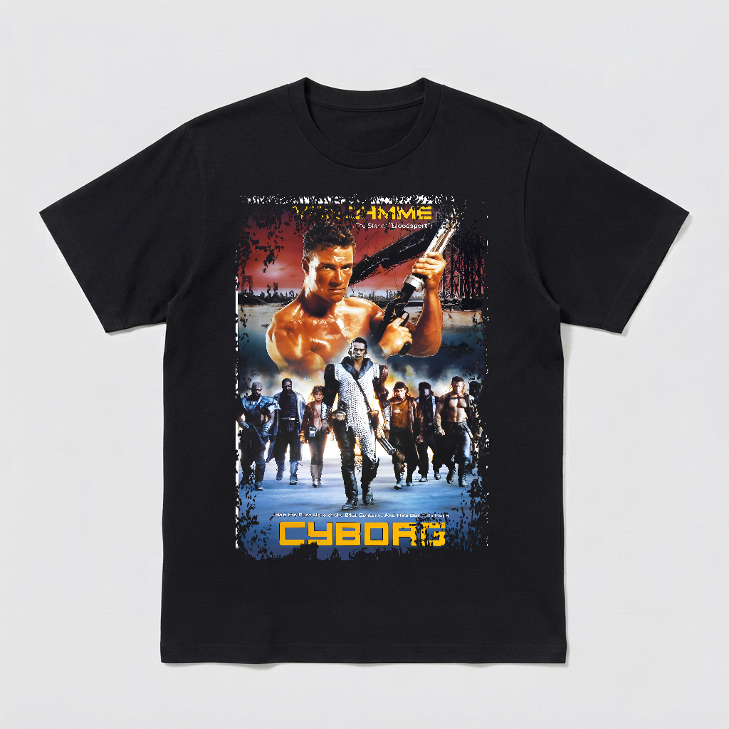 Cyborg - Movie Poster Inspired Unisex Black Shirt