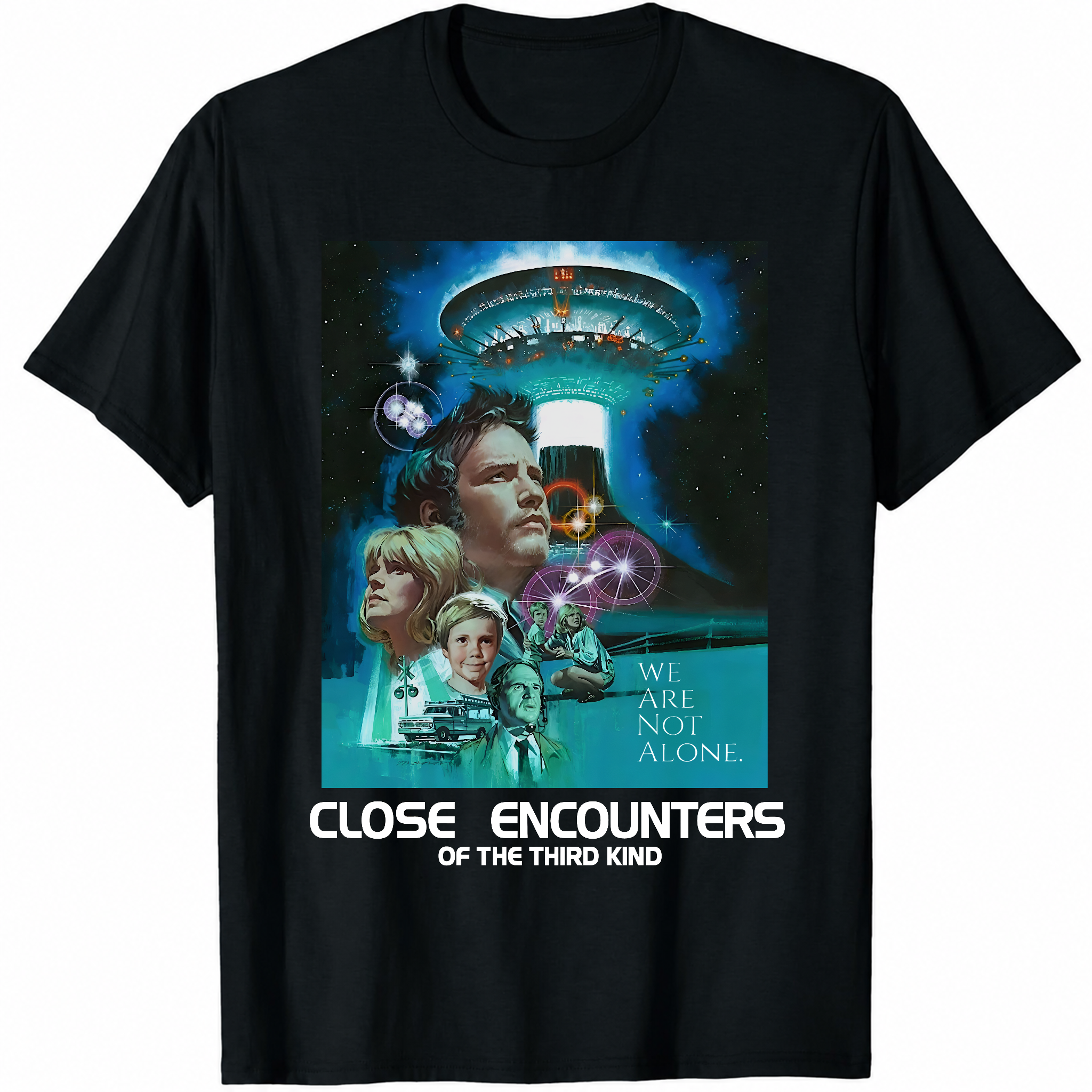Close Encounters of the Third Kind T Shirt - 70's Spielberg Classic Retro Tee-TH82084