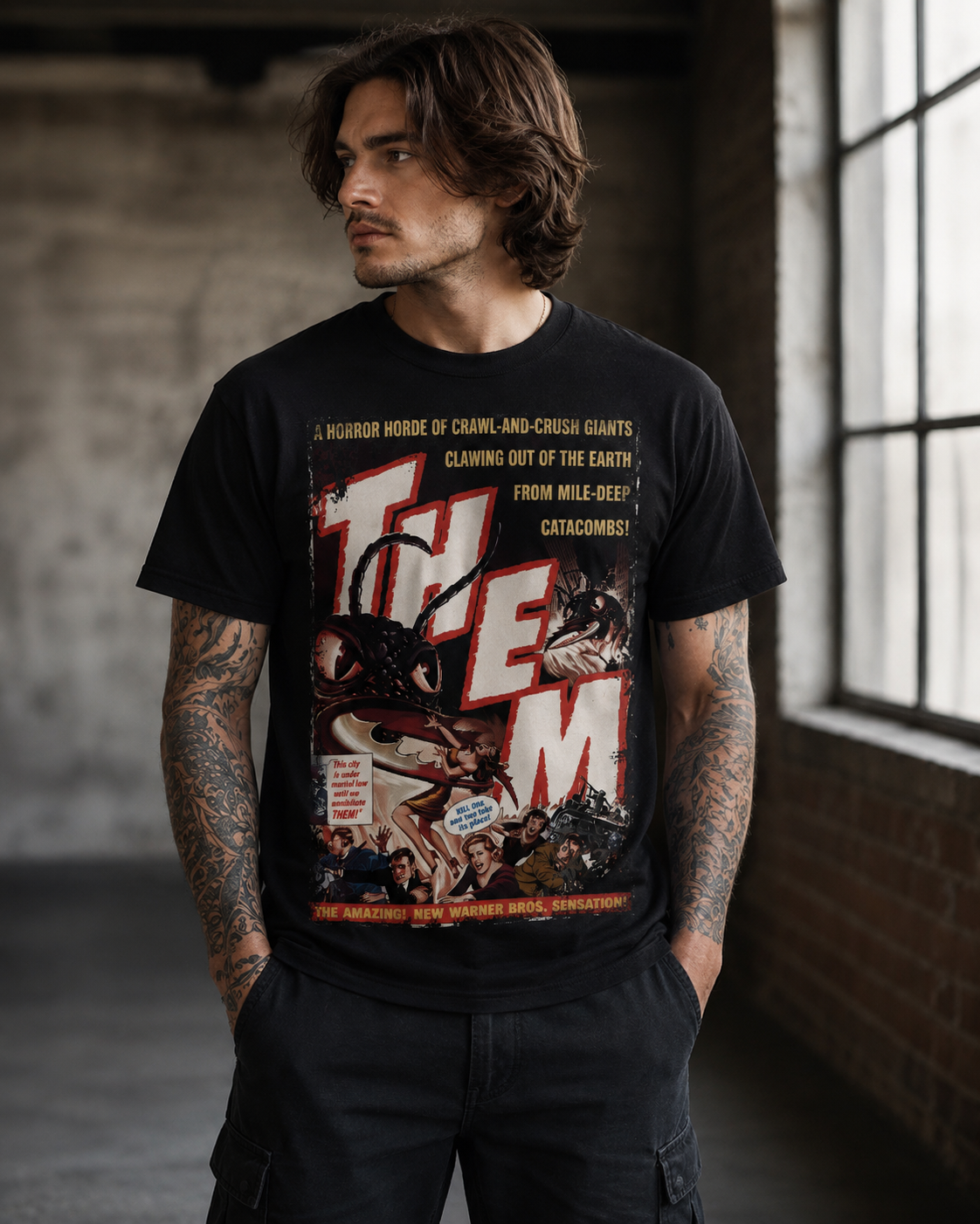 Them (1954) - Movie Poster inspired Unisex Black Shirt