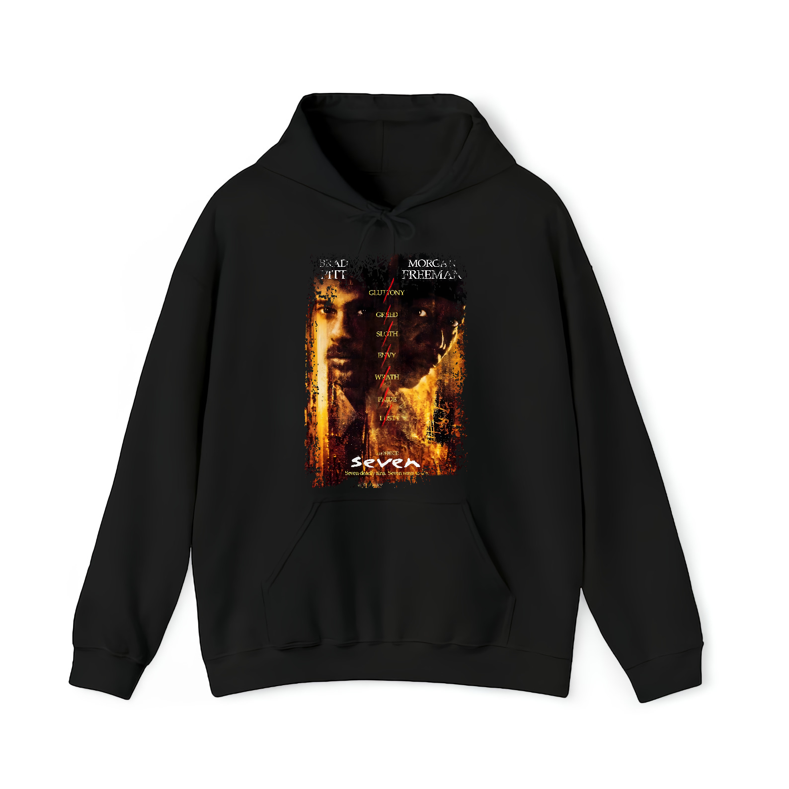 Seven - Movie Poster Inspired Unisex Black Shirt