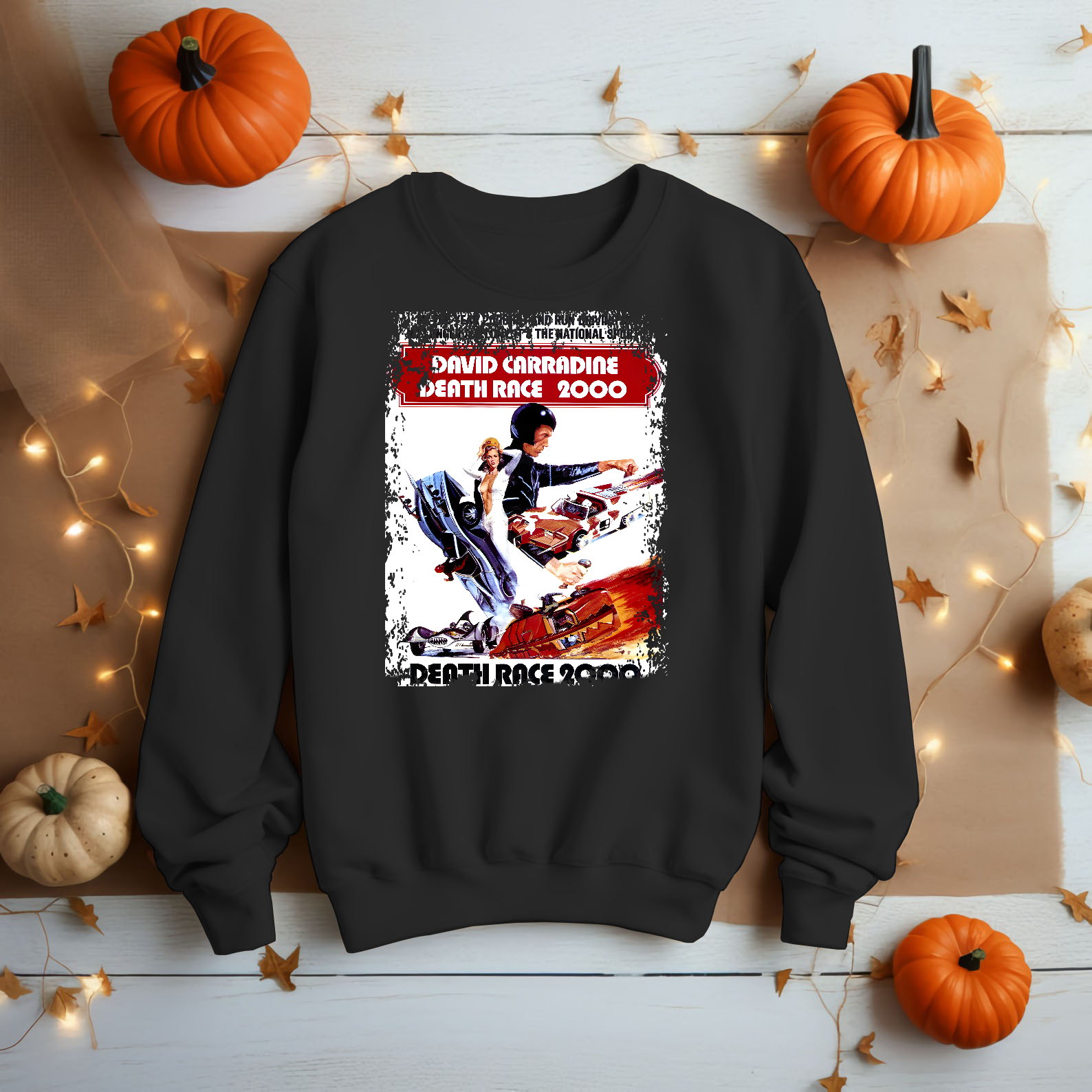 Death Race 2000 - Movie Poster Inspired Unisex Black Shirt