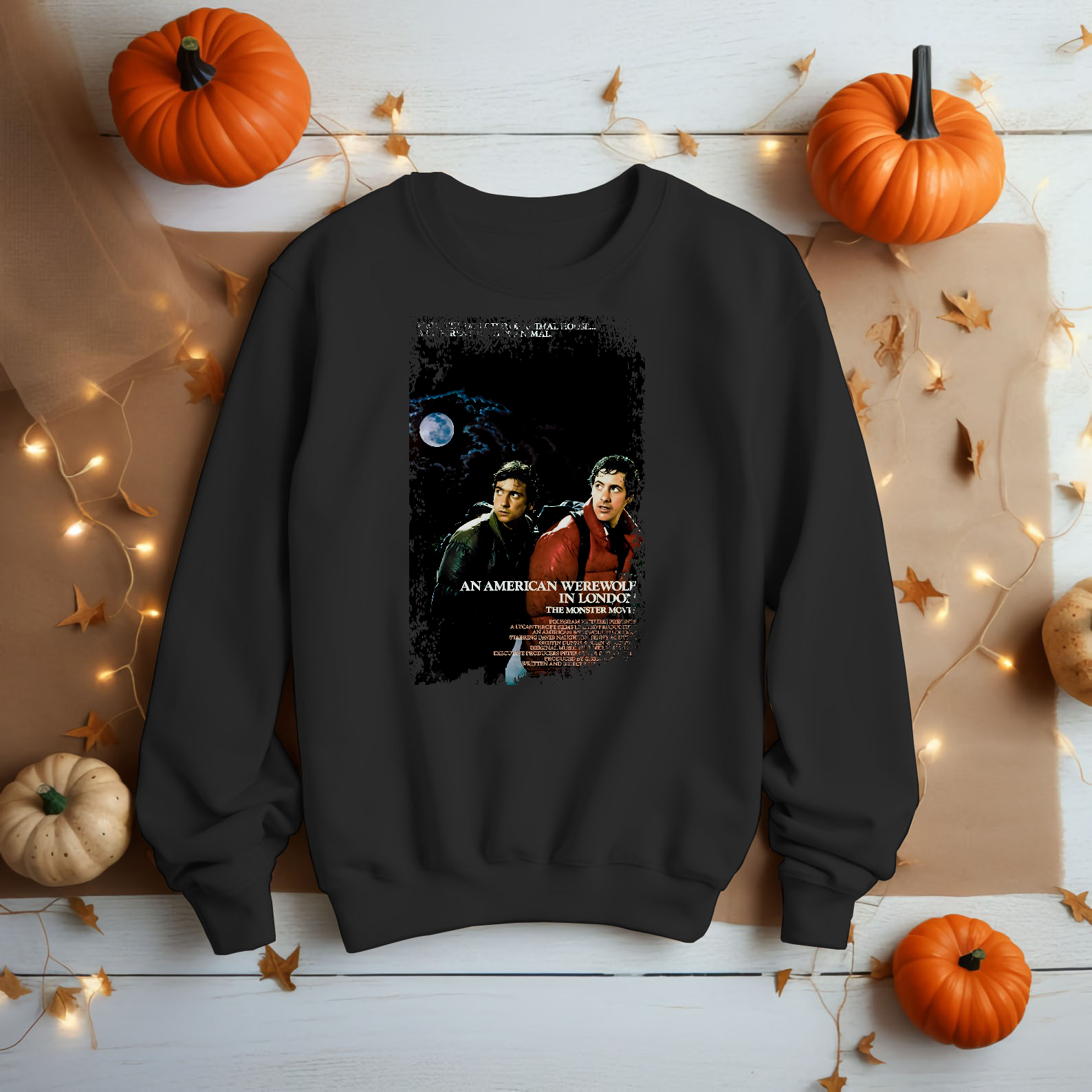 An American Werewolf in London - Movie Poster Inspired Unisex Black Shirt