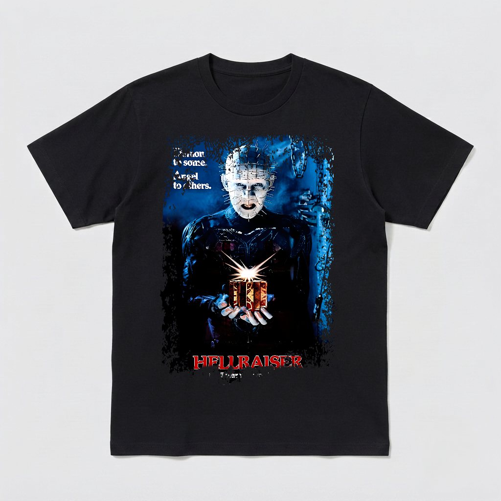 Hellraiser - Movie Poster Inspired Unisex Black T-Shirt - HQ