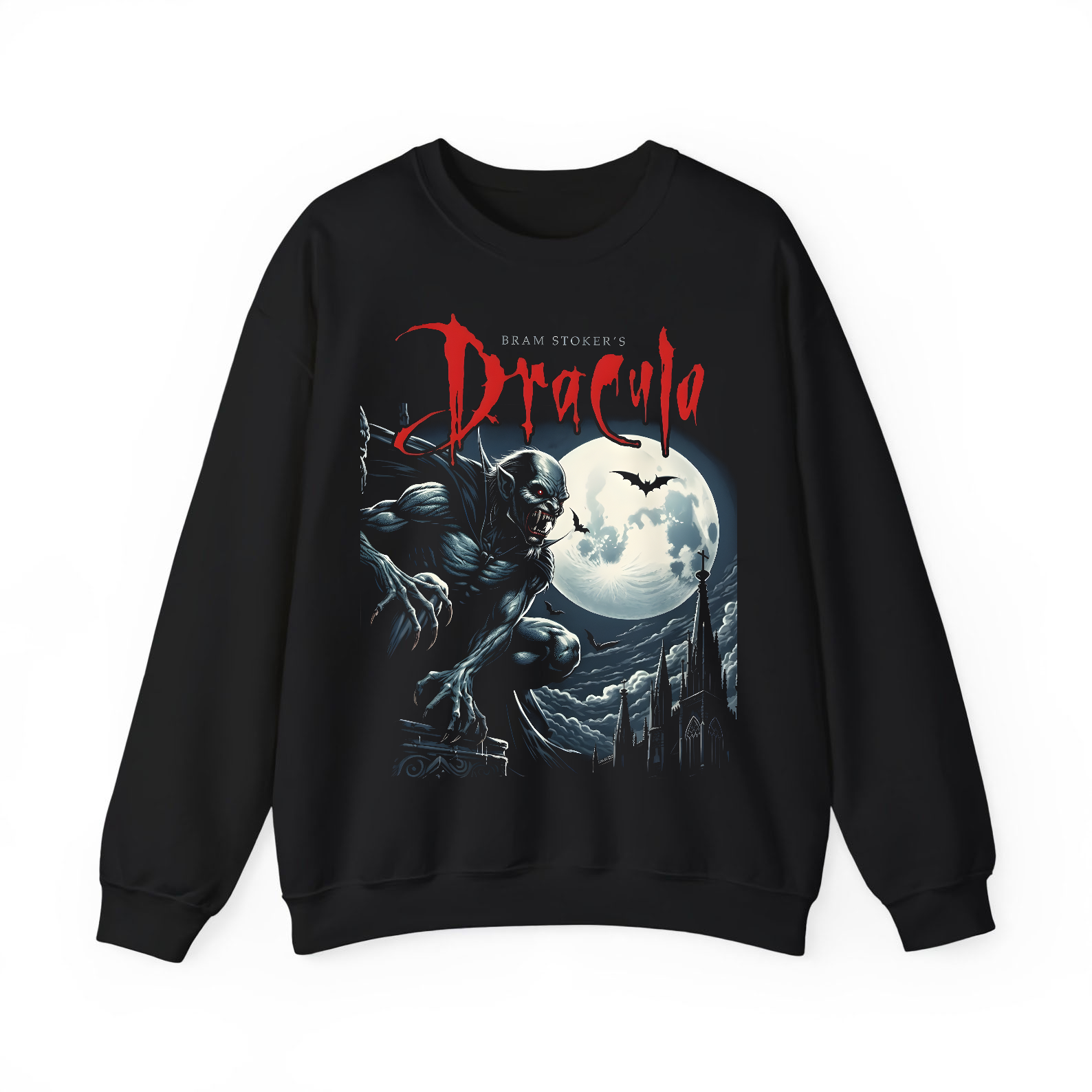 Bram Stoker's Dracula T Shirt - Vampire Classic Graphic Tee Halloween Art - New-TH82085