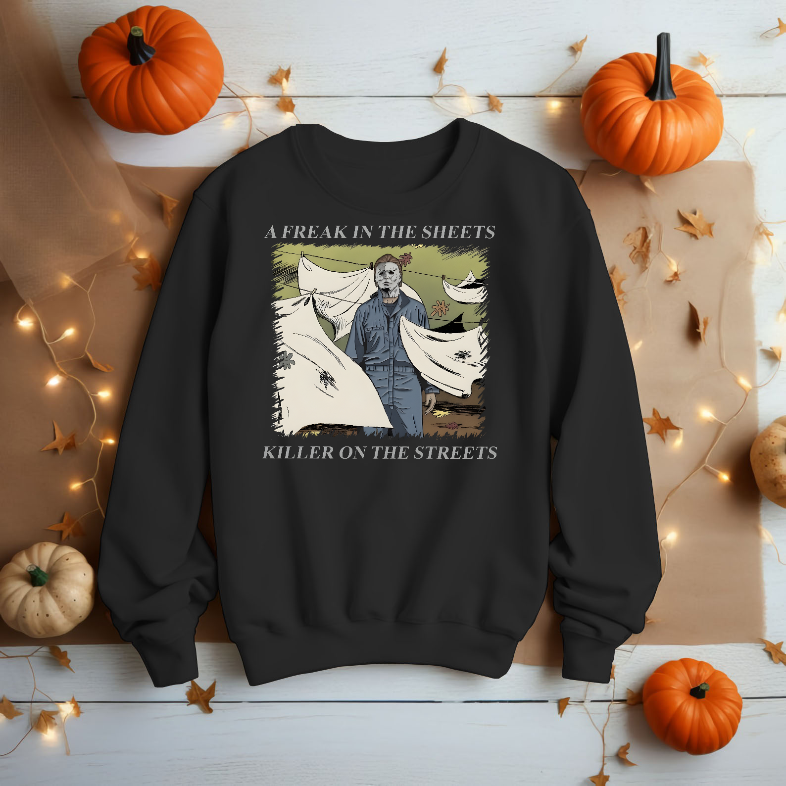 Men's Funny Halloween movie inspired Shirt Myers Horror movie killer tee shirt