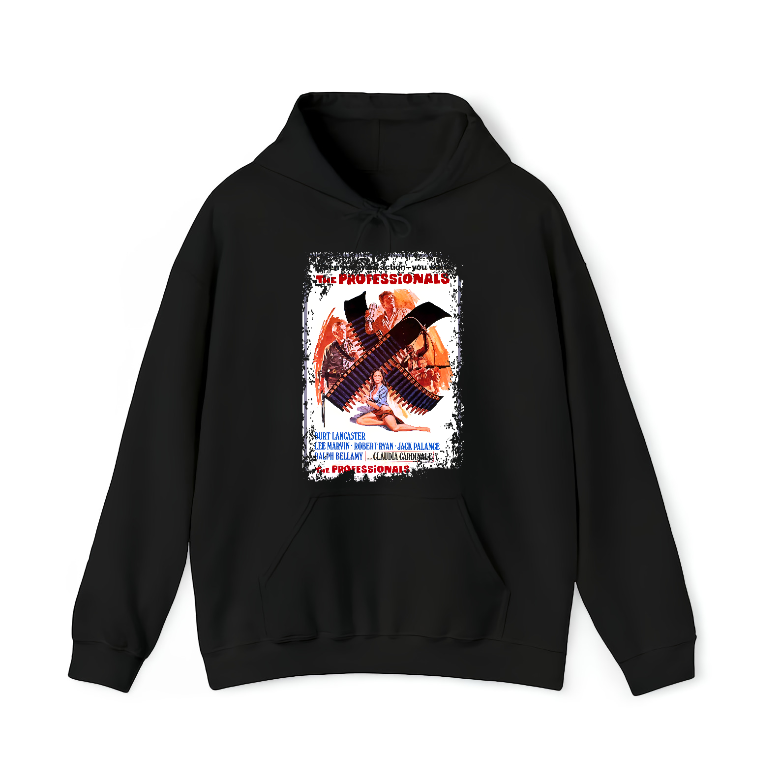 The Professionals - Western Movie Poster inspired Unisex Black Shirt