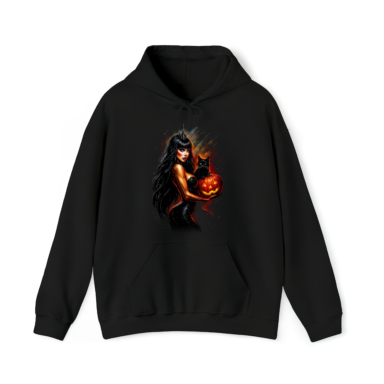 Inspired by Elvira Mistress of the Dark – Cat Pumpkin Halloween Shirt