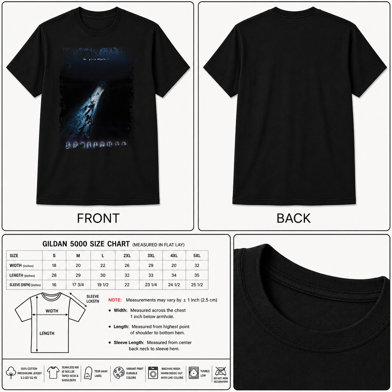 Leviathan - Movie Poster inspired Unisex Black Shirt