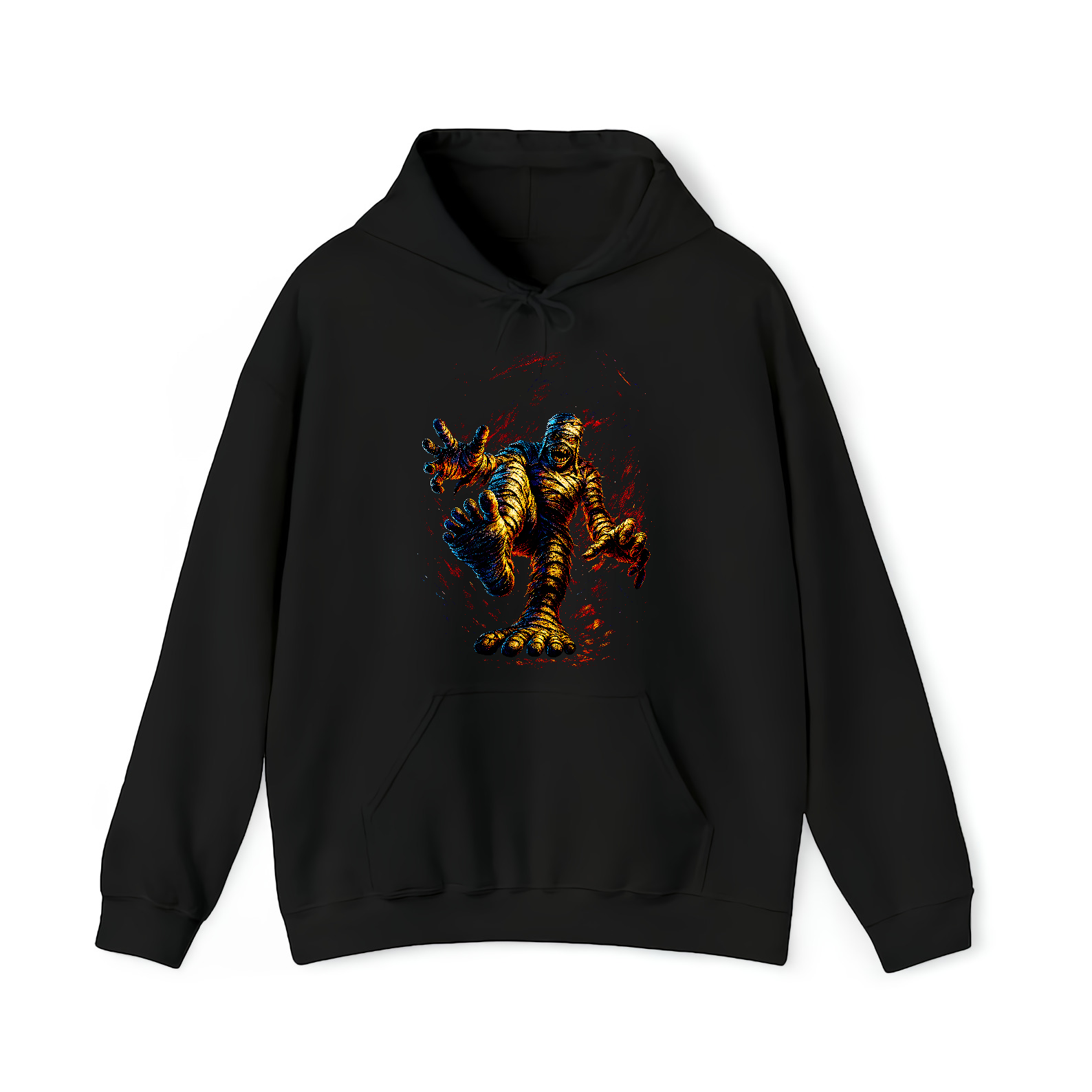 Evil Horror Mummified Mummy Unique Halloween Style Unisex Black Shirt