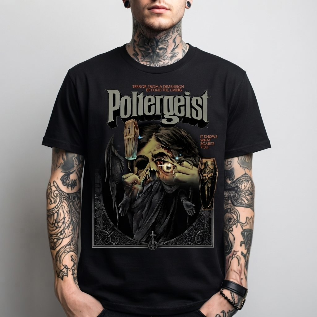 Poltergeist Shirt Classic Horror Movie Vintage Graphic Shirt - HQ