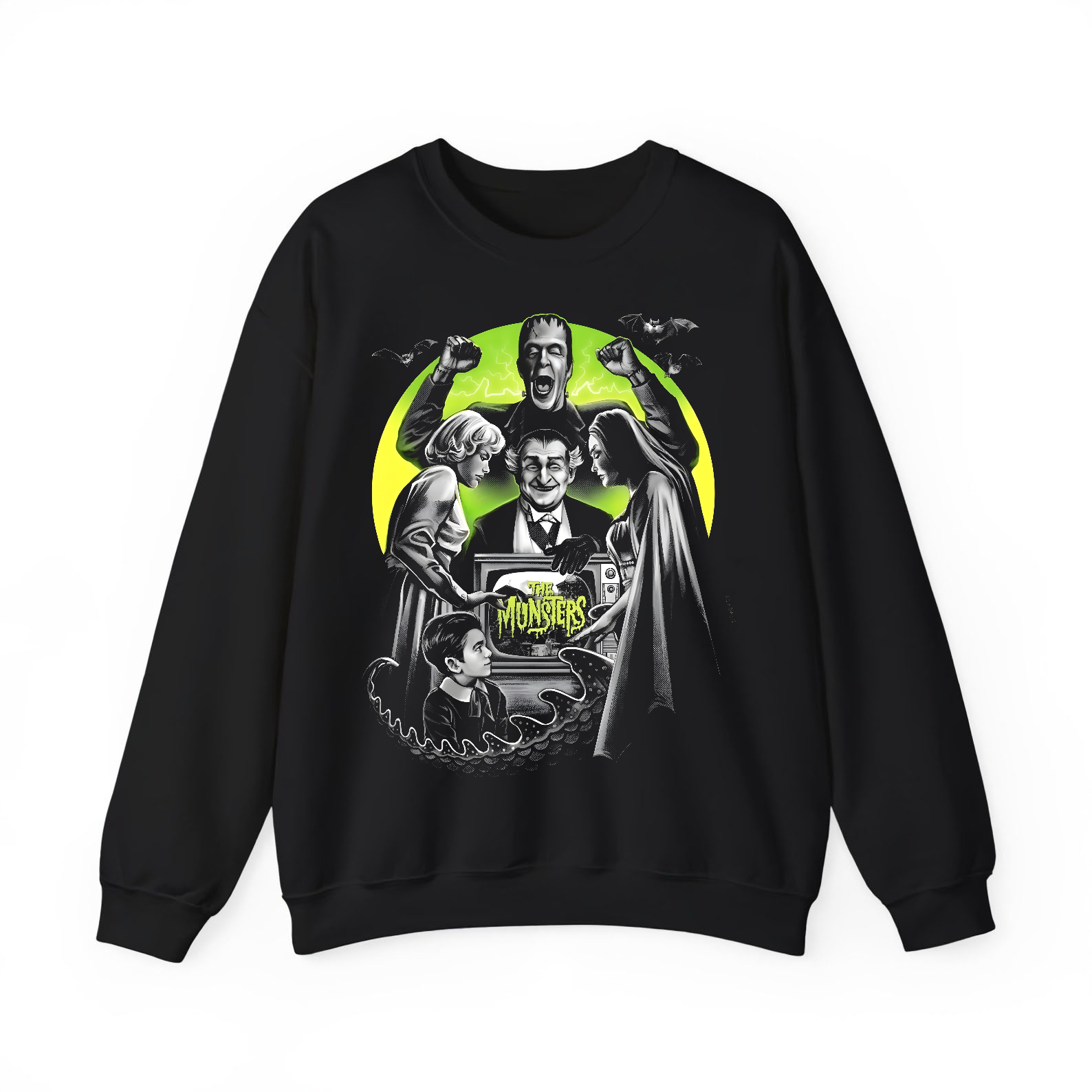The Munsters Horror T-Shirt Black S-3XL-TH82021