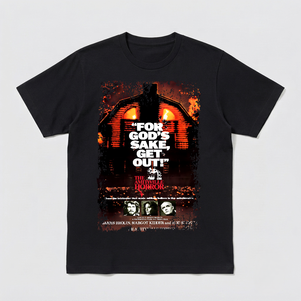 The Amityville Horror - Movie Poster Inspired Unisex Black Shirt - HQ